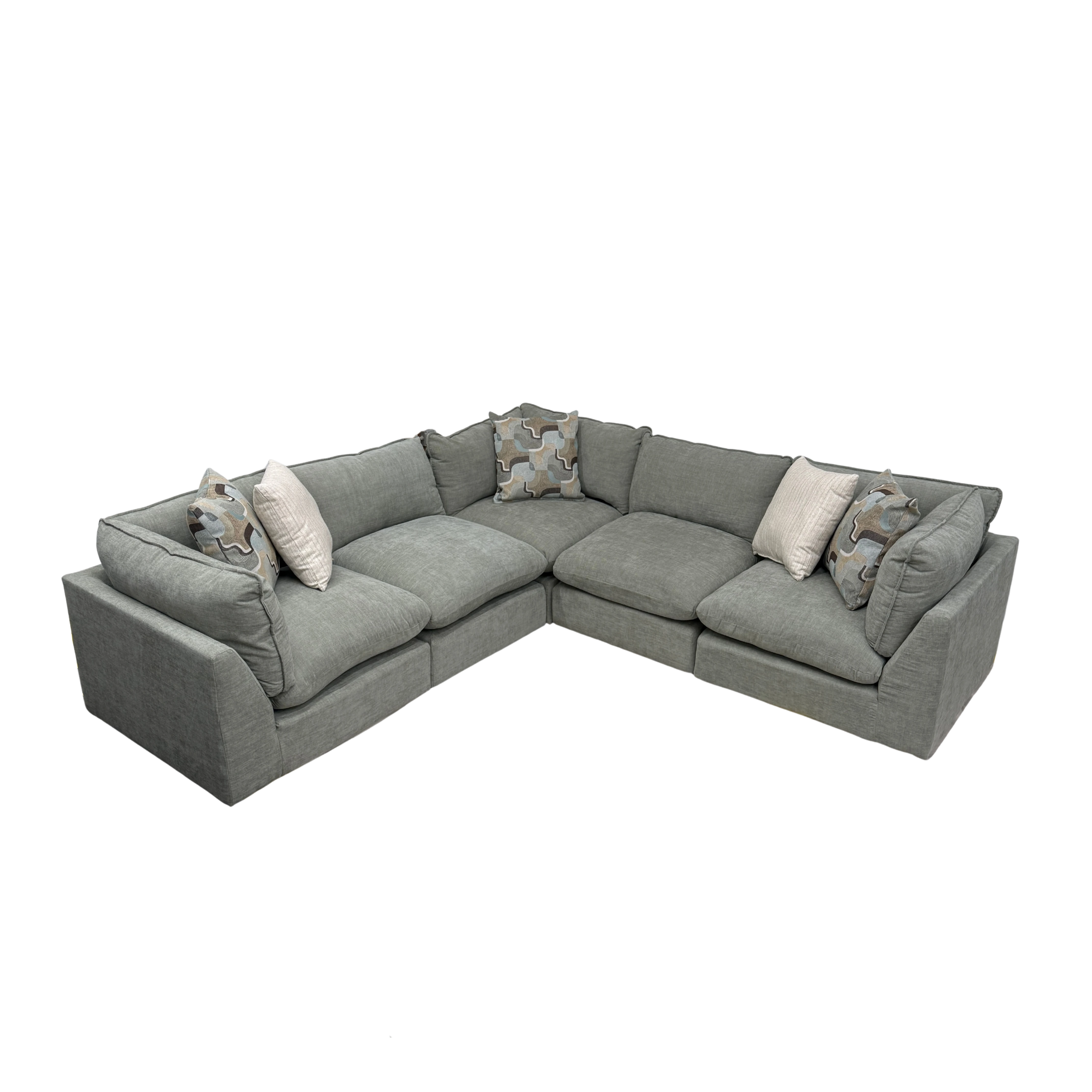 Willow 5-Piece Modular Symmetrical Sectional - Sage