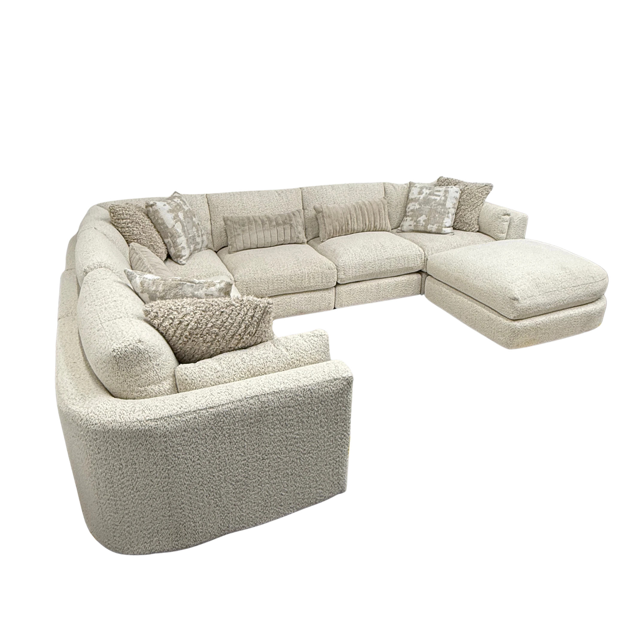 Juniper 6-Piece U-Shape Sectional with Ottoman