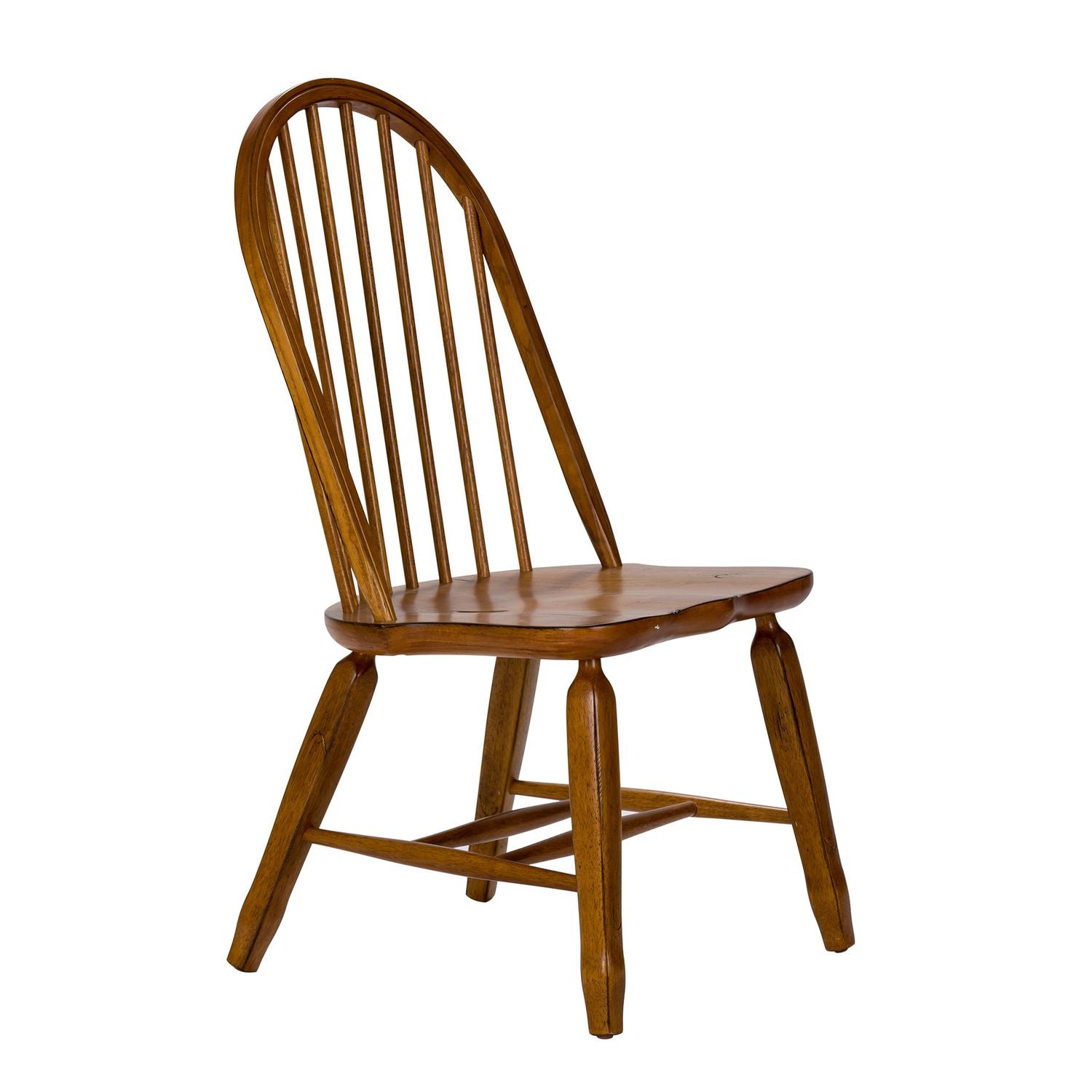 Bow Back Side Chair -  Oak