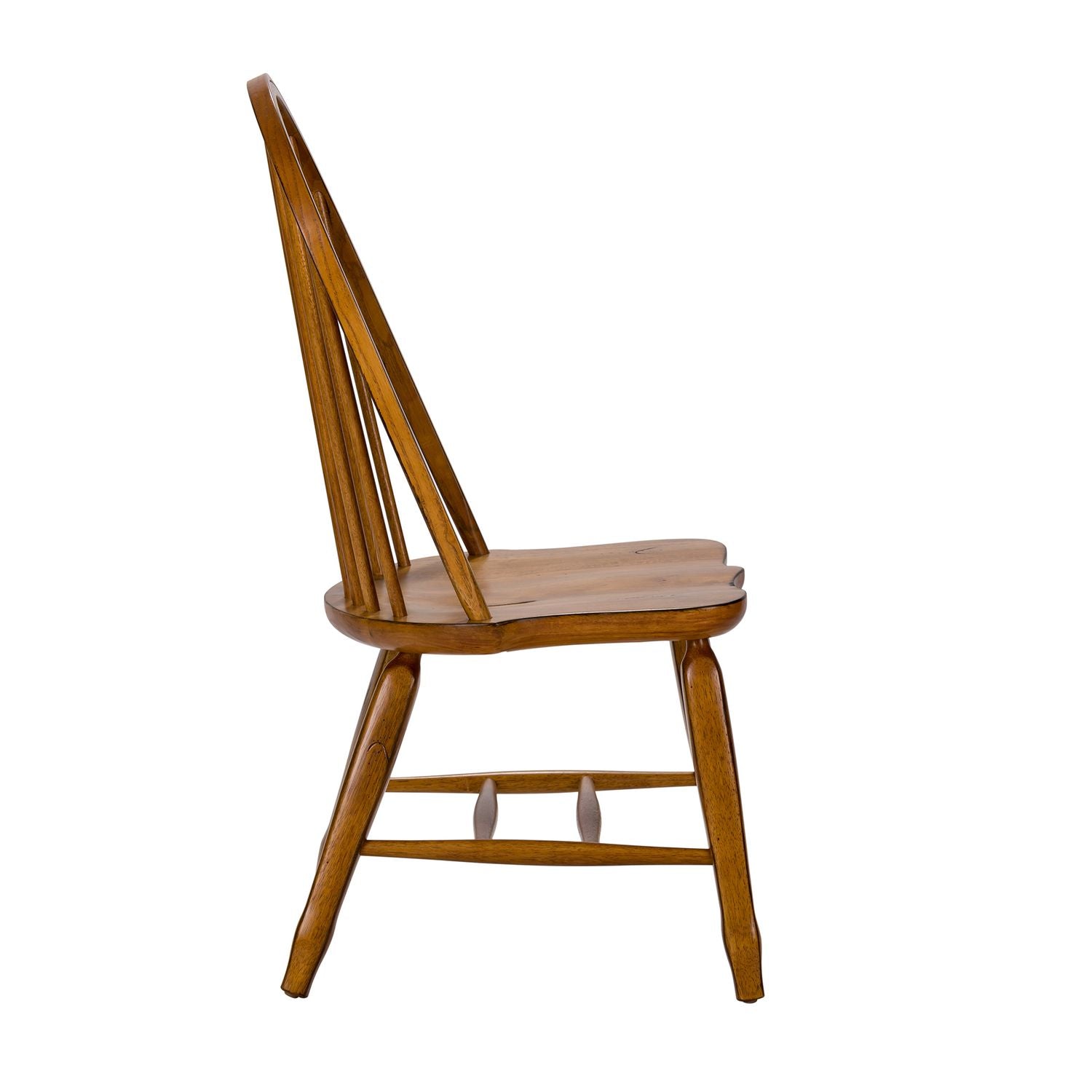 Bow Back Side Chair -  Oak