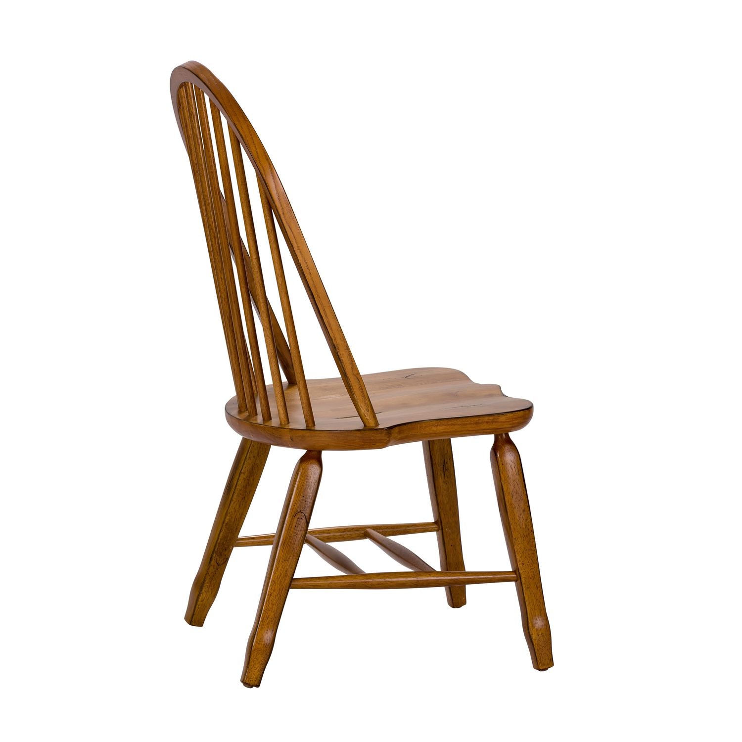 Bow Back Side Chair -  Oak