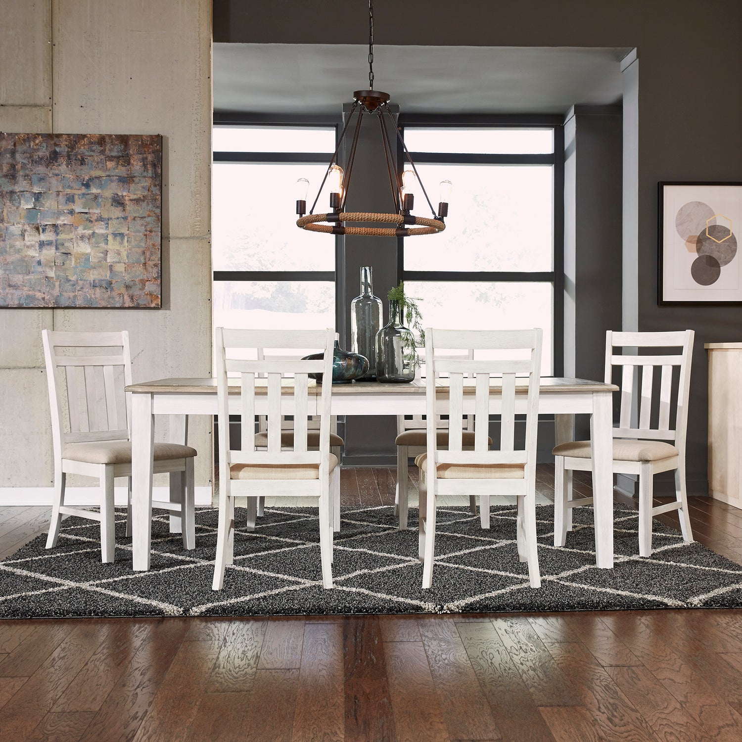 Summerville 7-Piece Rectangular Dining Table Set