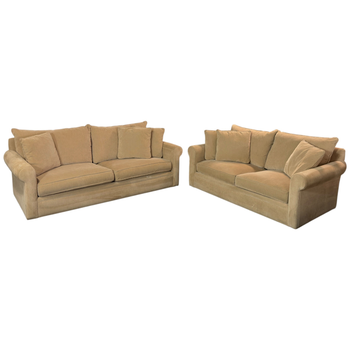 Room & Board Tan Sofa and Loveseat Set