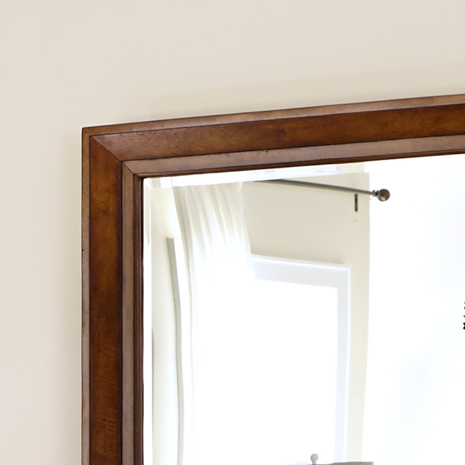 Queen Sleigh Bed, Dresser & Mirror