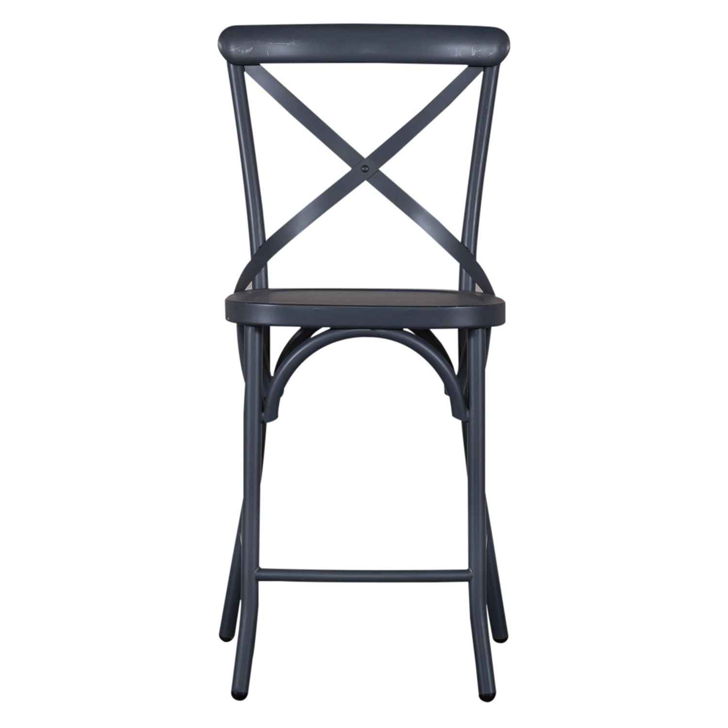 X Back Counter Chair- Navy