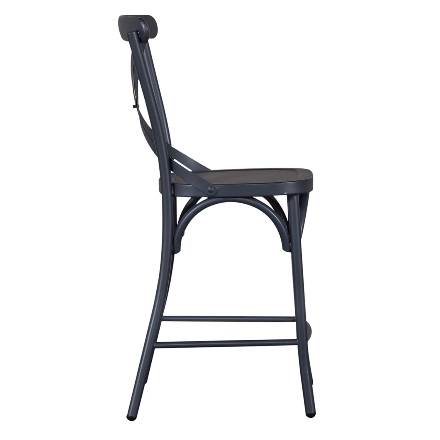 X Back Counter Chair- Navy