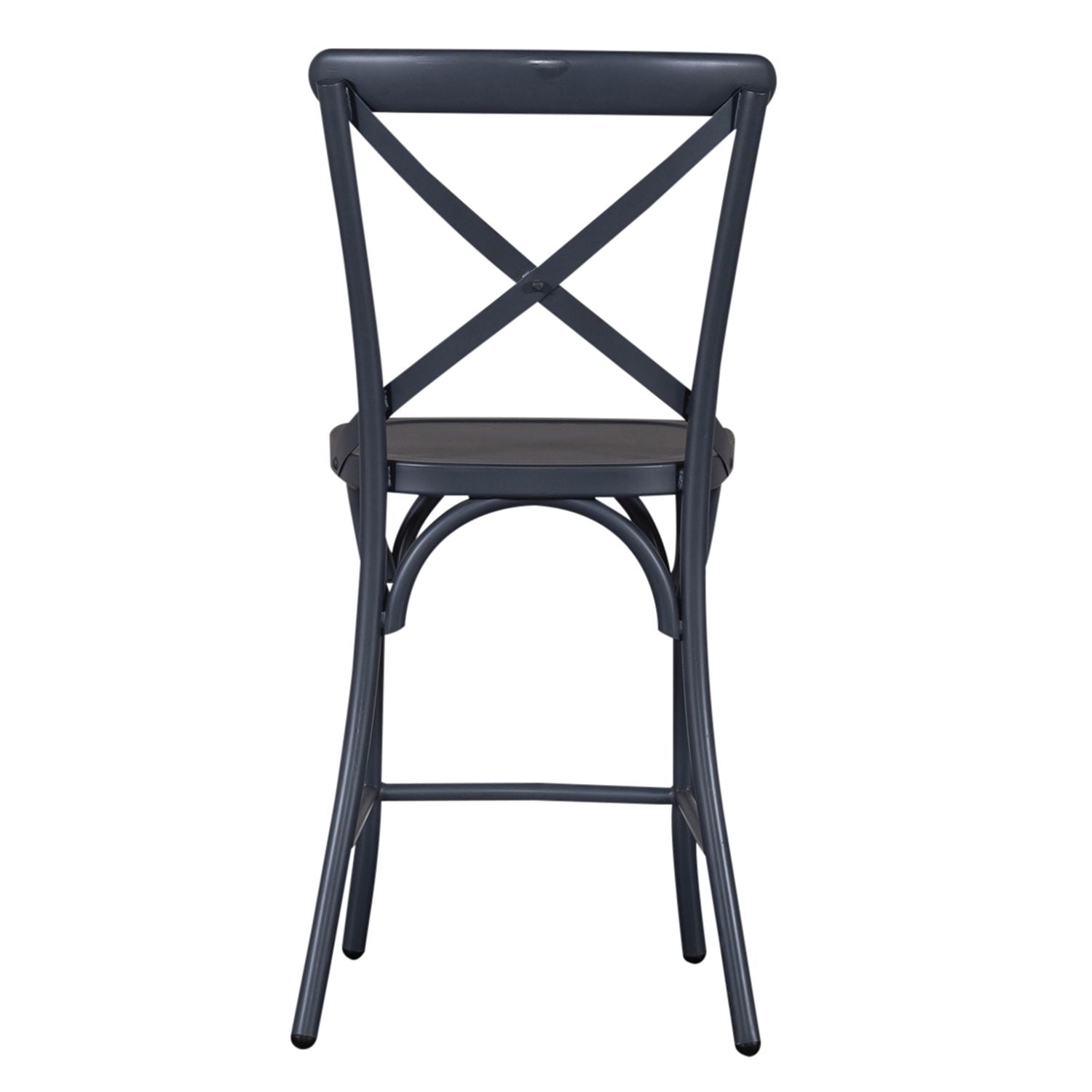 X Back Counter Chair- Navy
