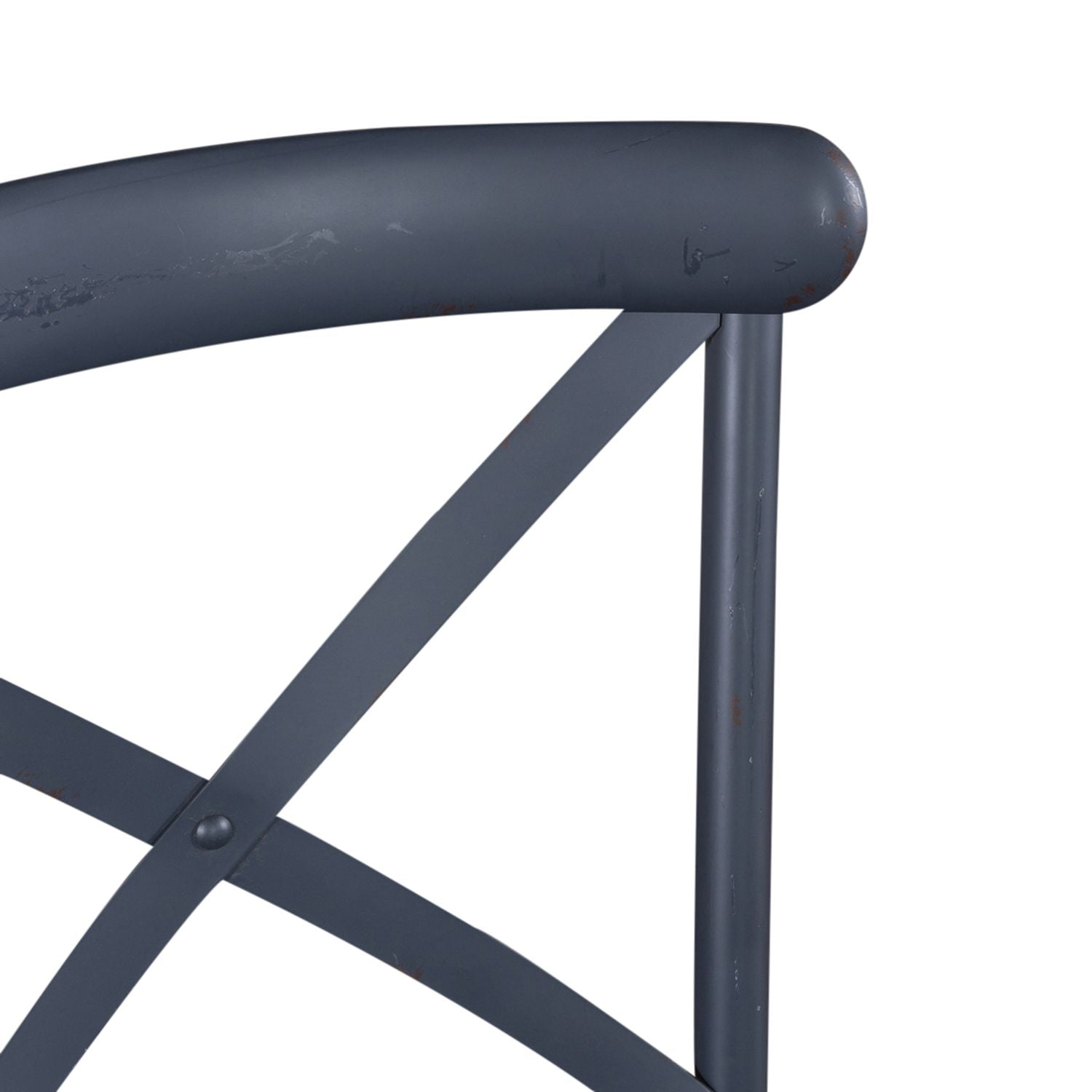 X Back Counter Chair- Navy