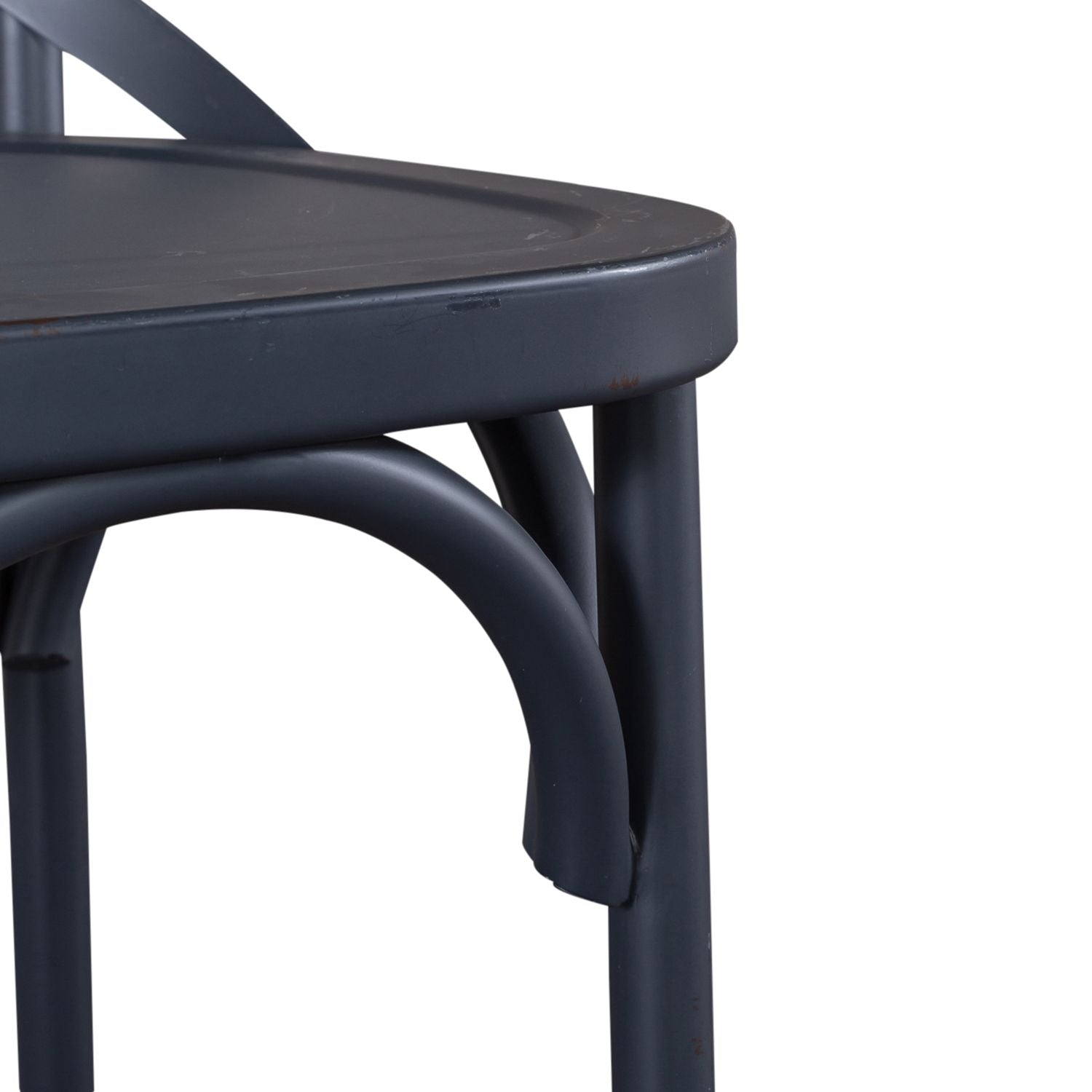 X Back Counter Chair- Navy