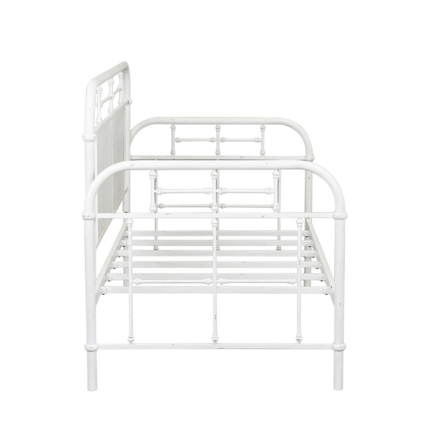 Twin Metal Day Bed - Antique White
