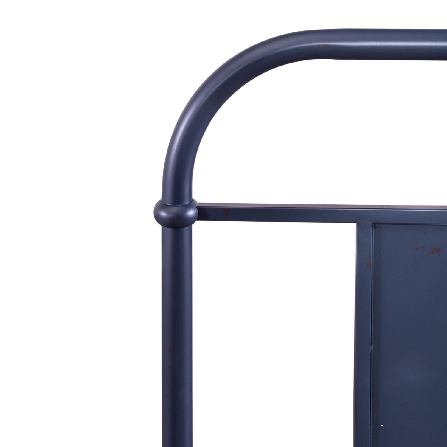 Queen Metal Headboard - Navy