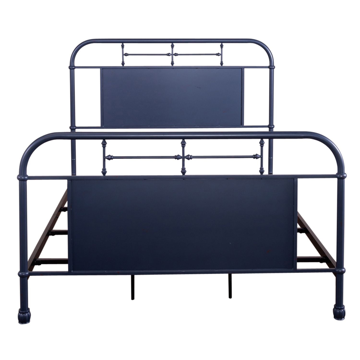 Queen Metal Bed- Navy