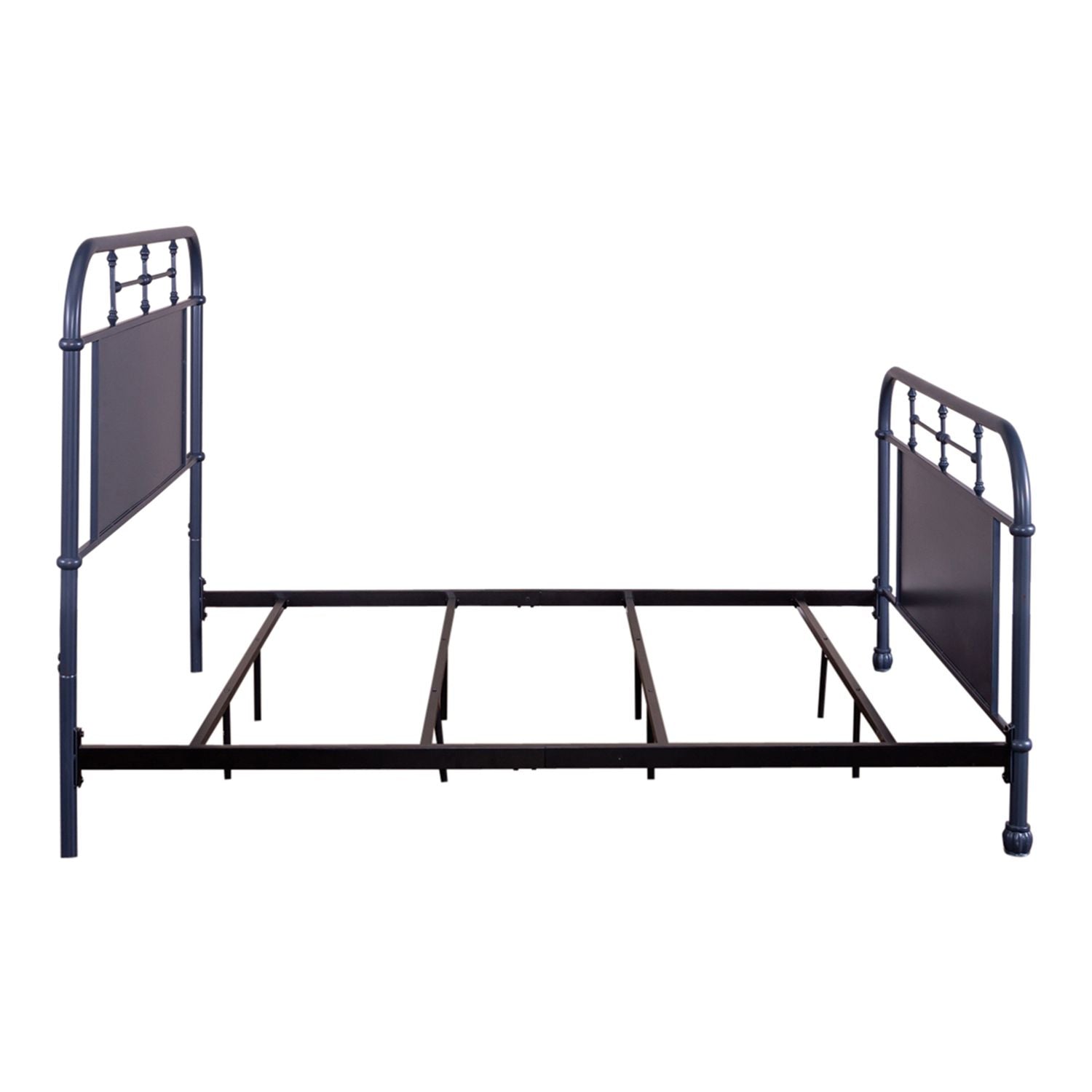 Queen Metal Bed- Navy