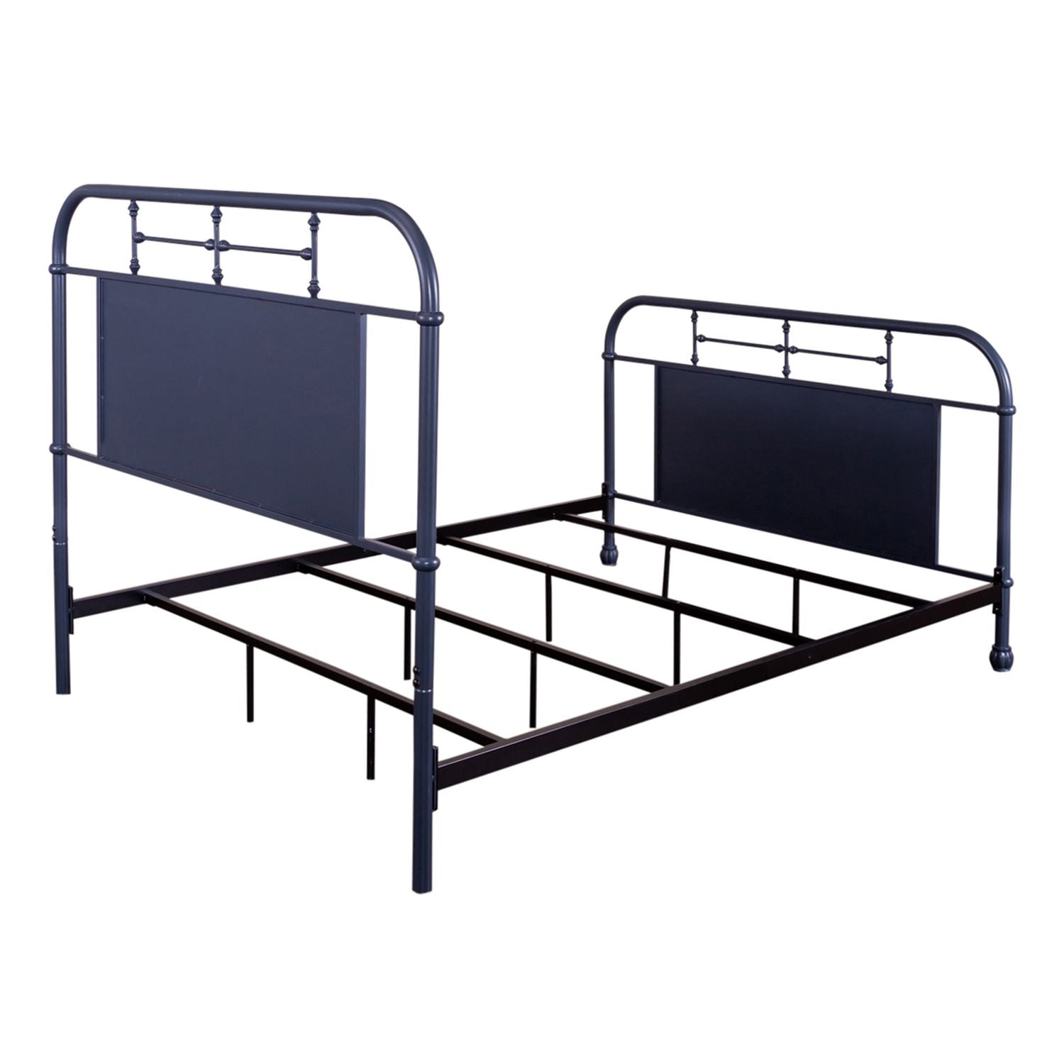 Queen Metal Bed- Navy
