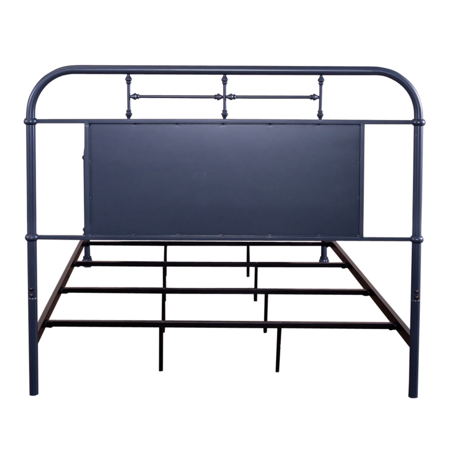 Queen Metal Bed- Navy