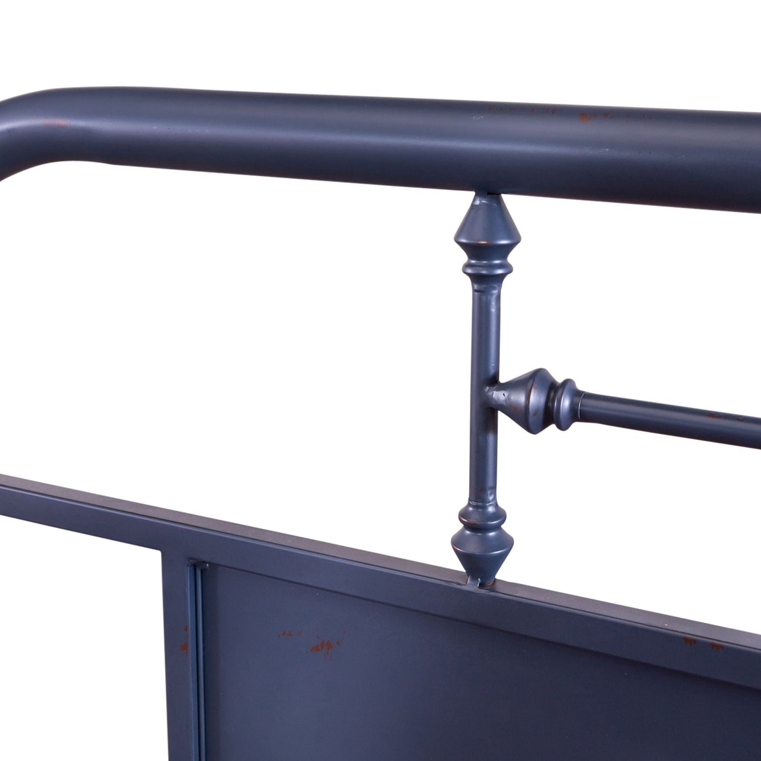 Queen Metal Bed- Navy