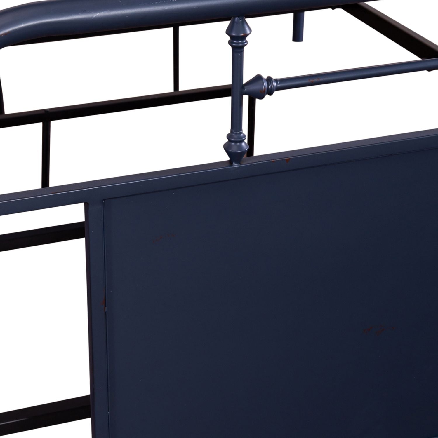 Queen Metal Bed- Navy