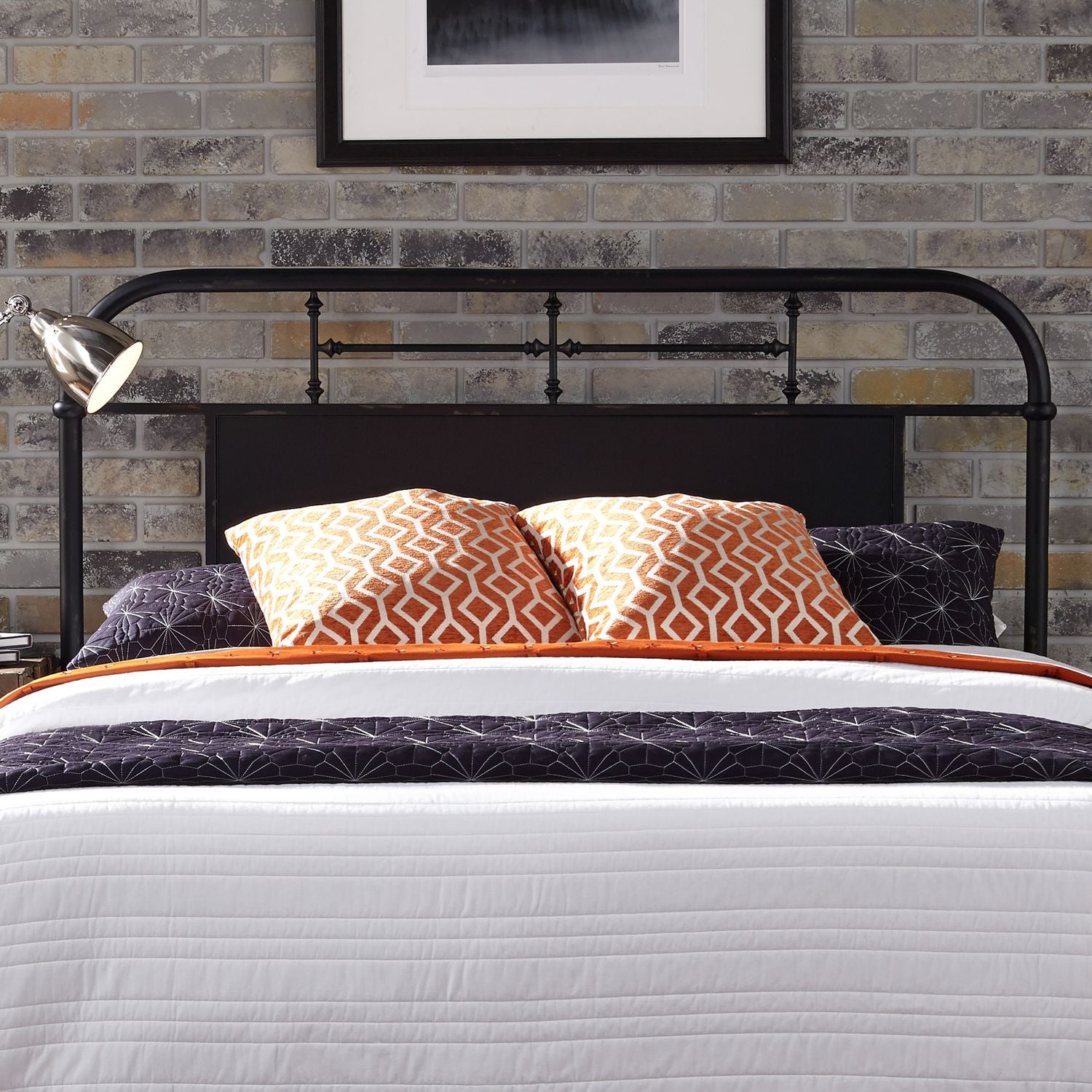 King Metal Bed - Black