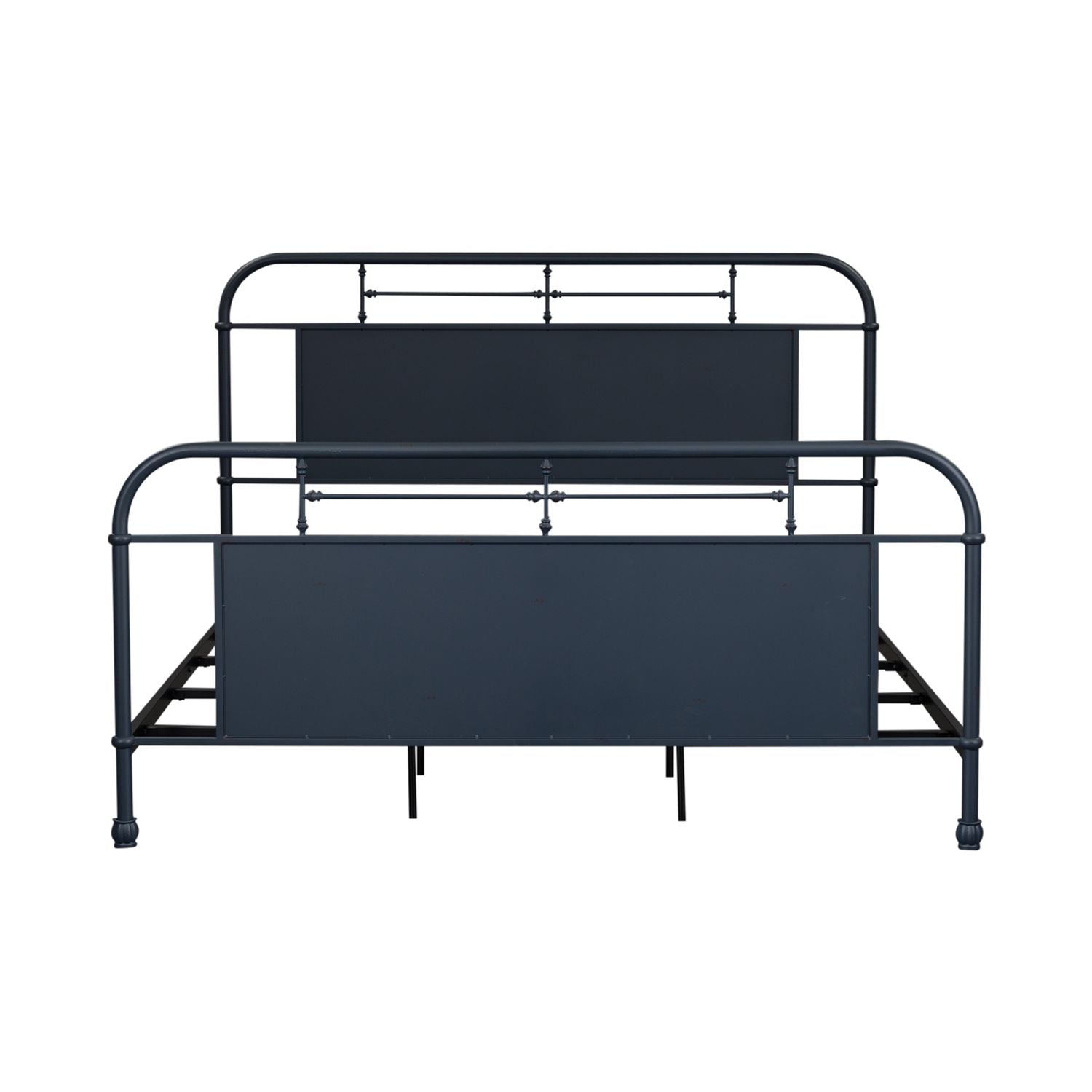 King Metal Bed- Navy