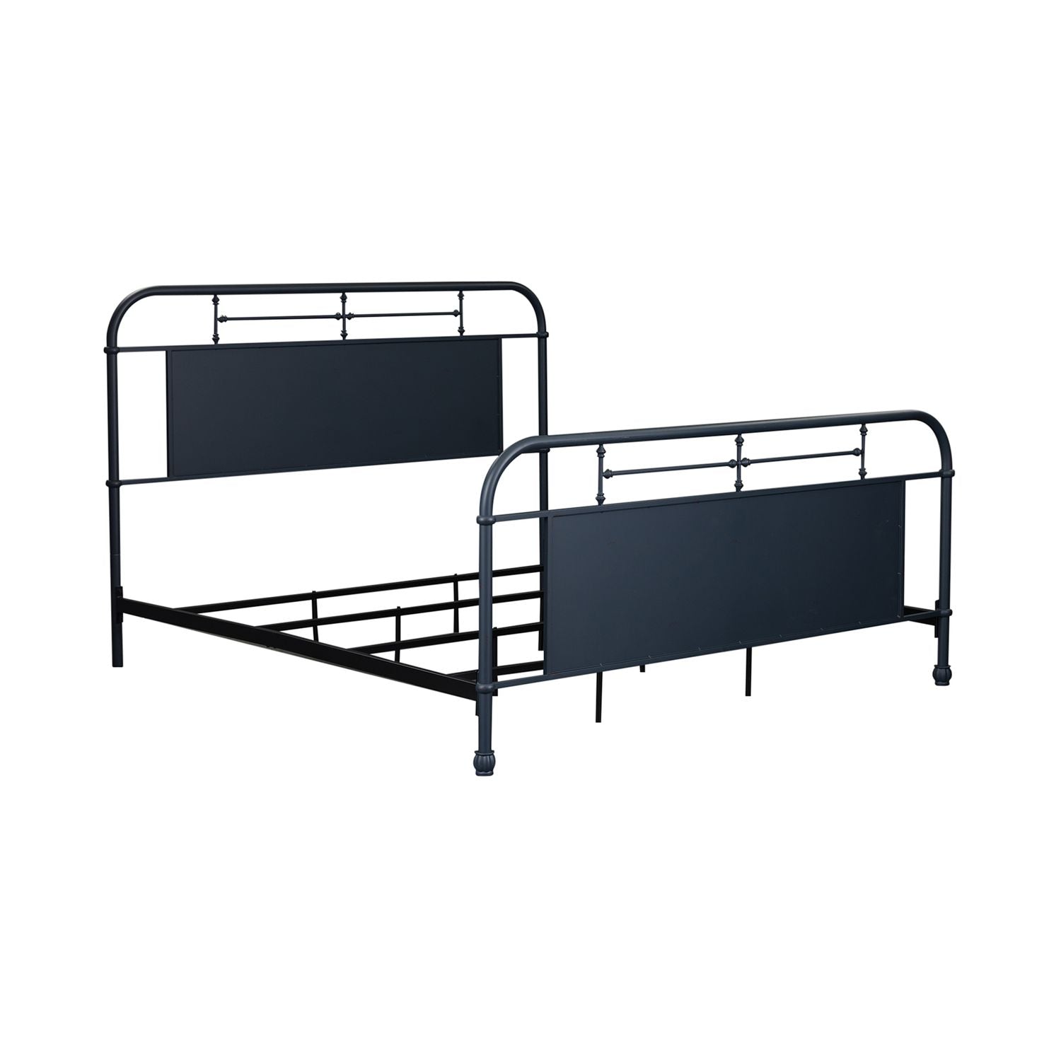 King Metal Bed- Navy