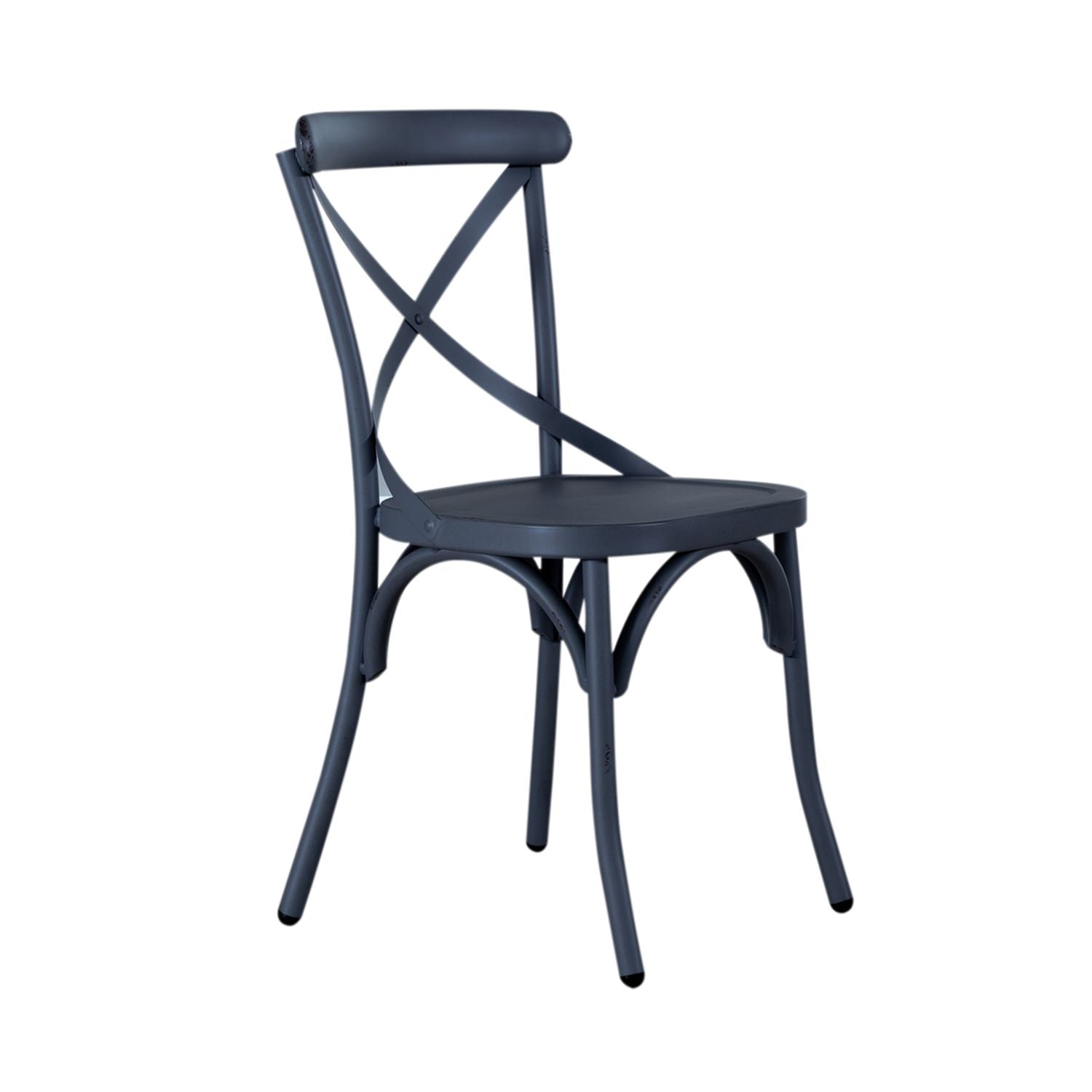 X Back Side Chair- Navy