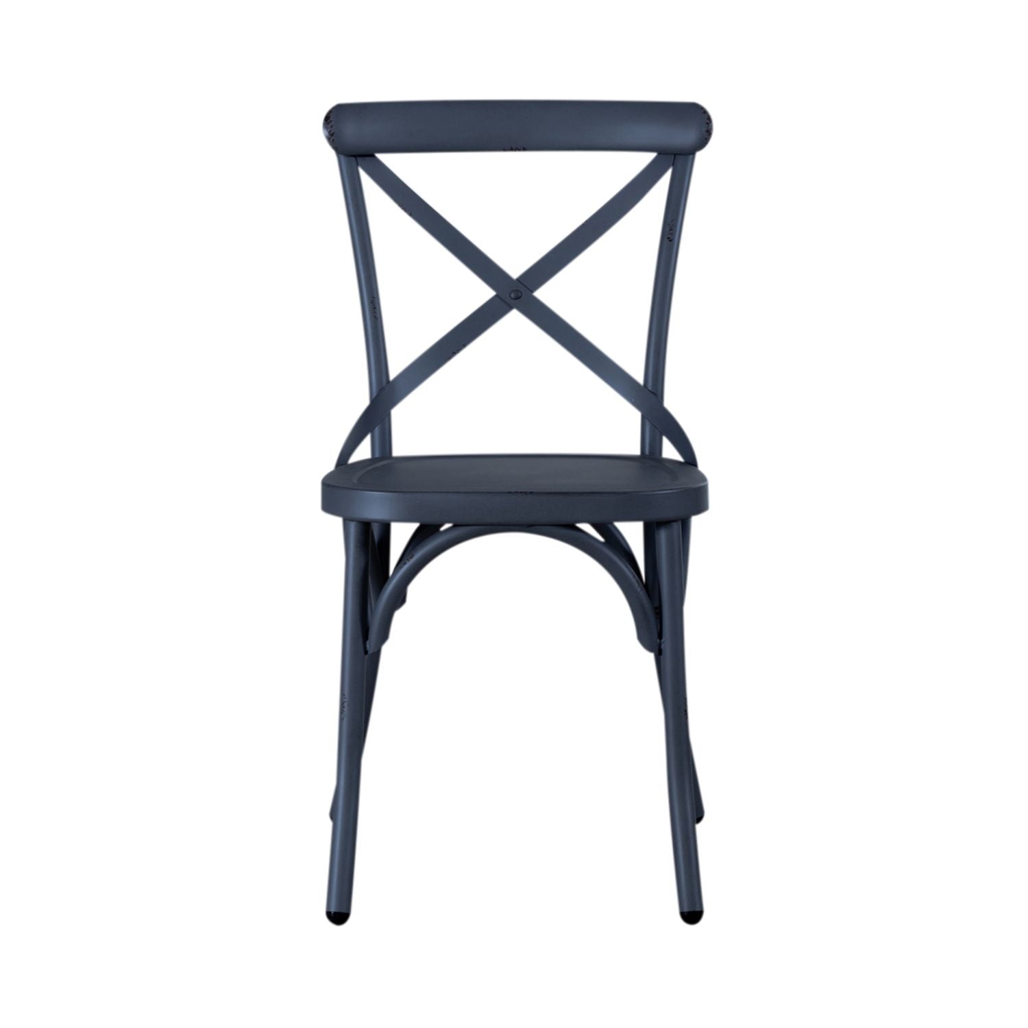 X Back Side Chair- Navy