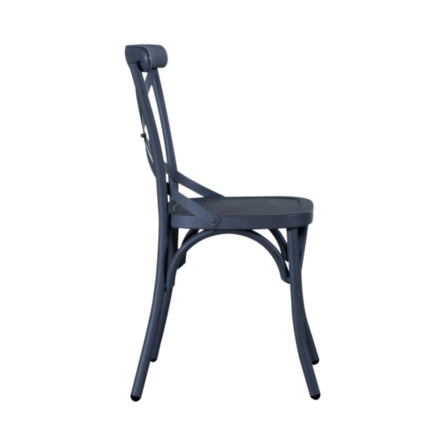 X Back Side Chair- Navy