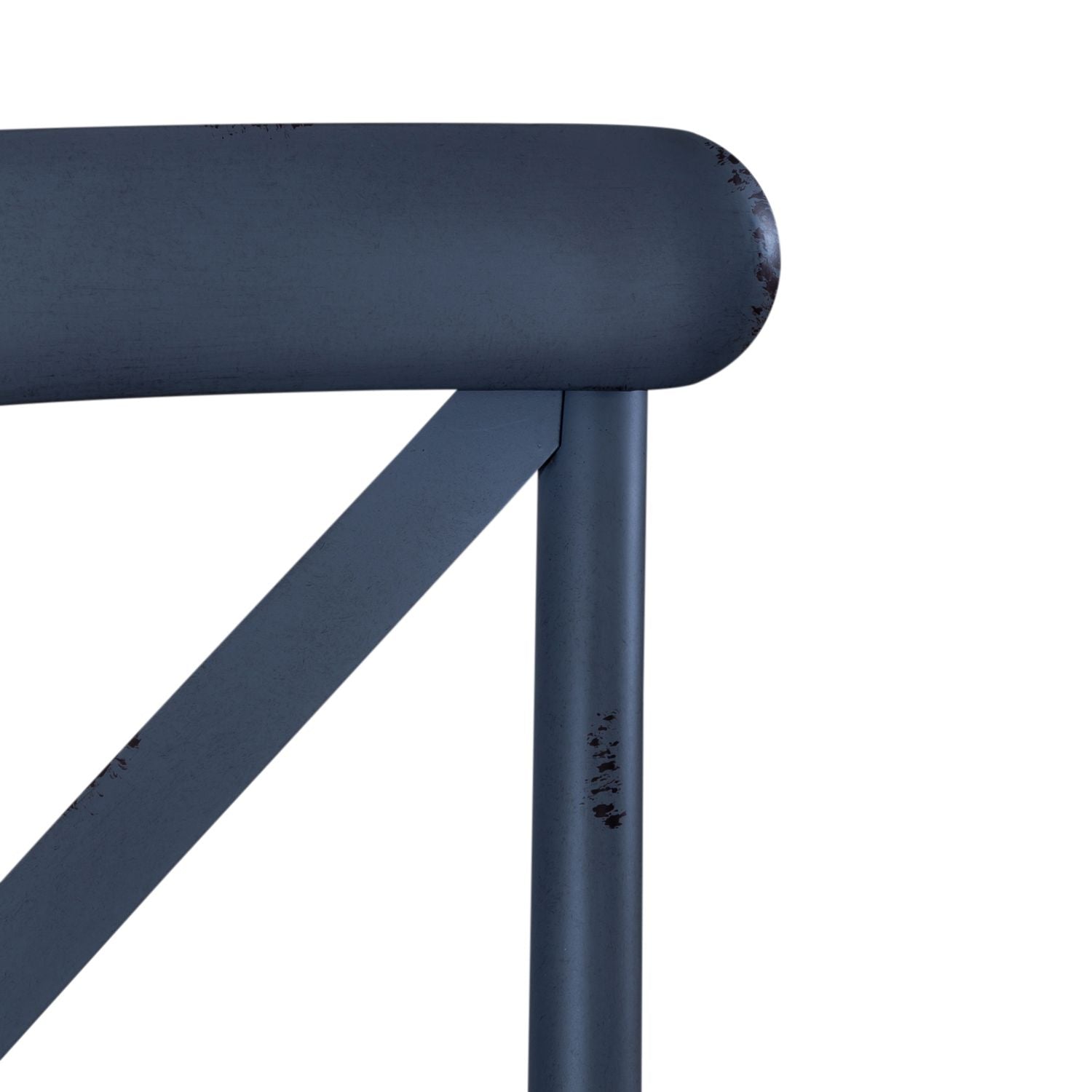 X Back Side Chair- Navy