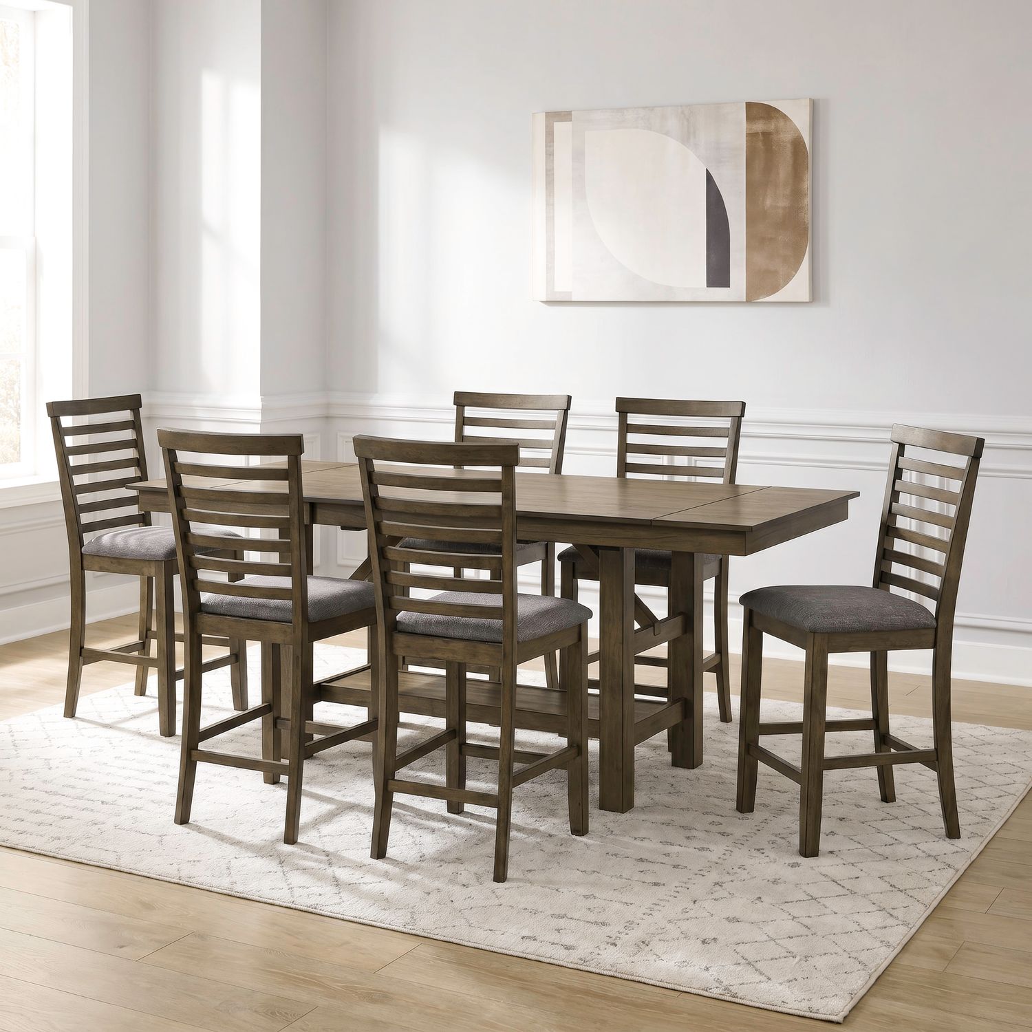 7 Piece Gathering Table Set