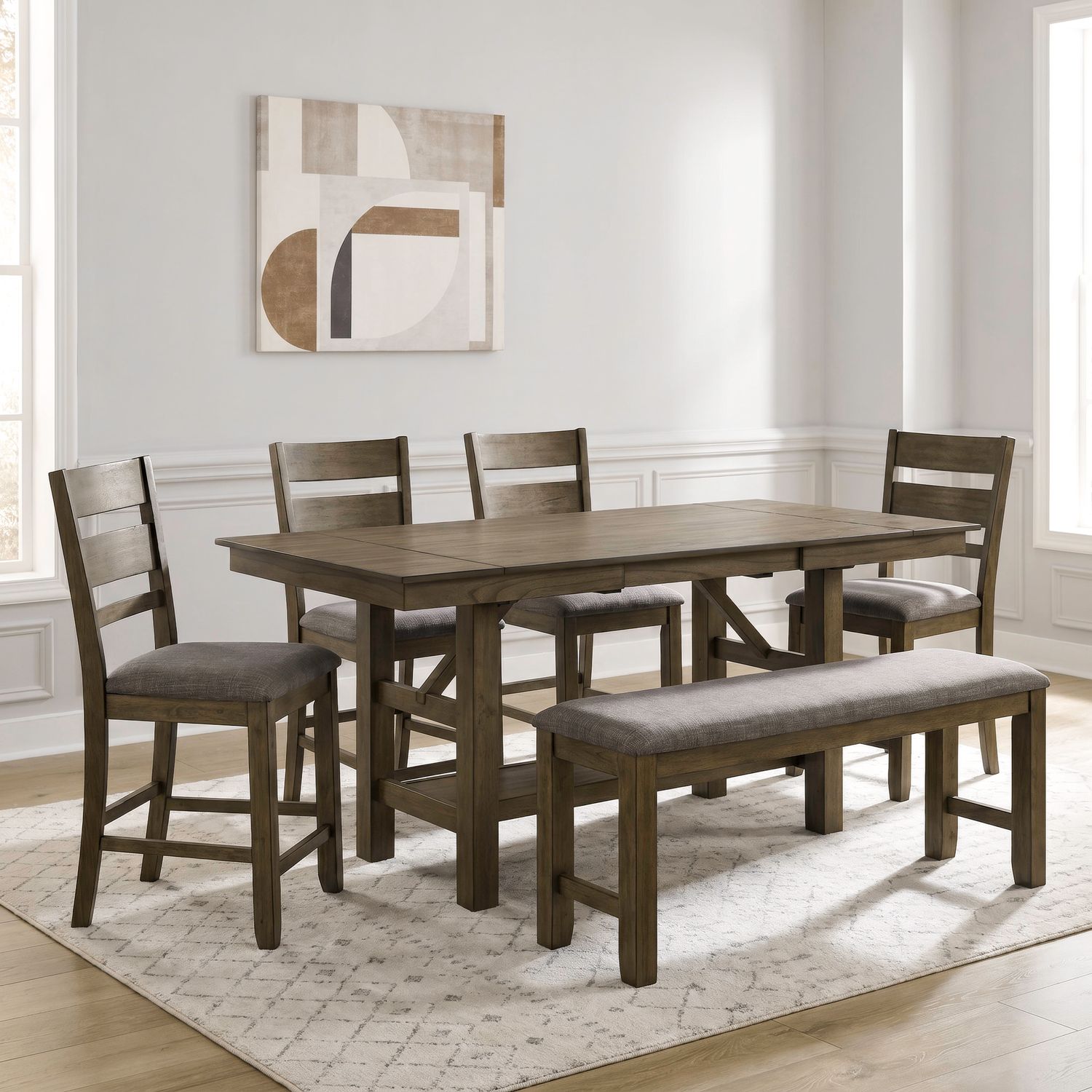 Opt 6 Piece Gathering Table Set