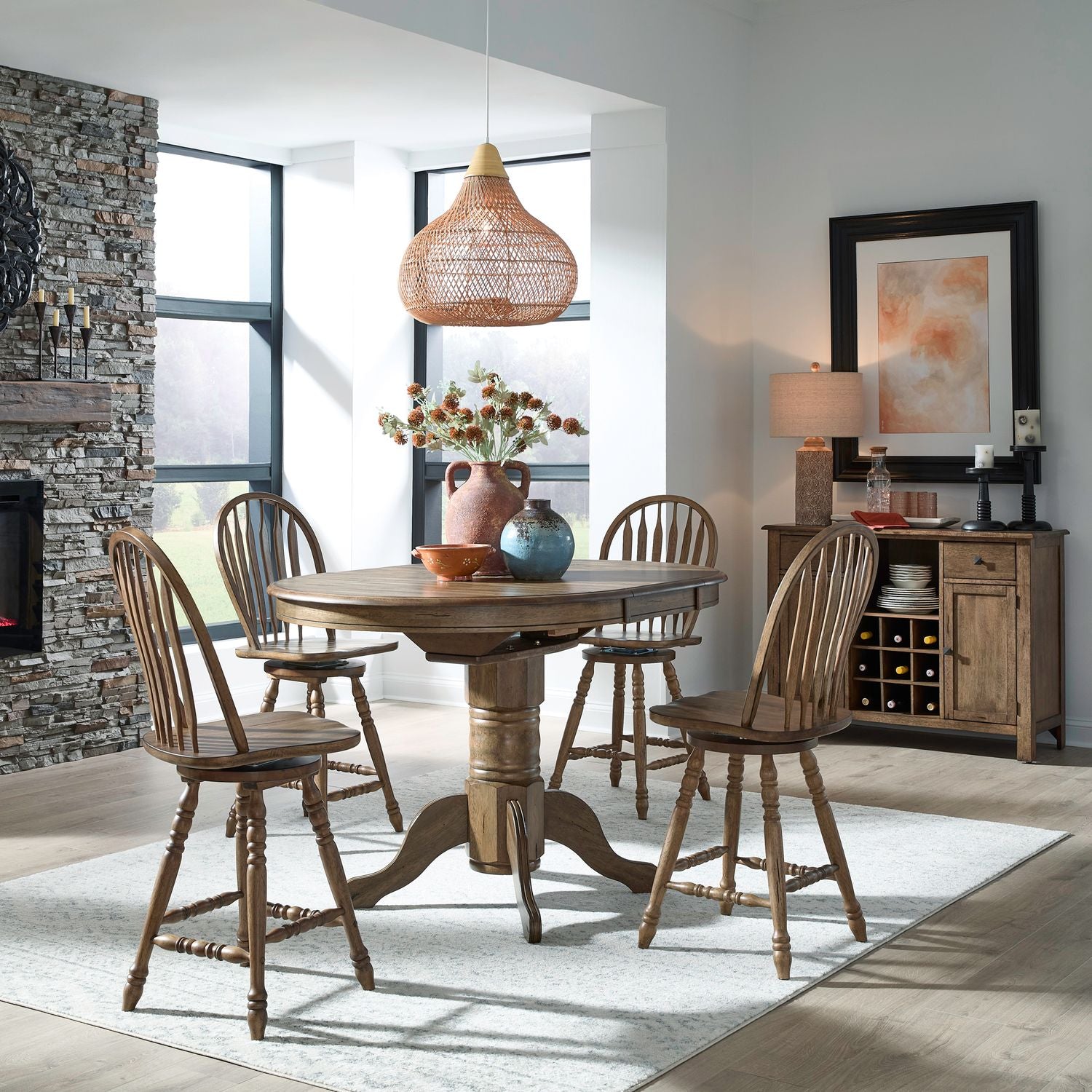5 Piece Gathering Table Set