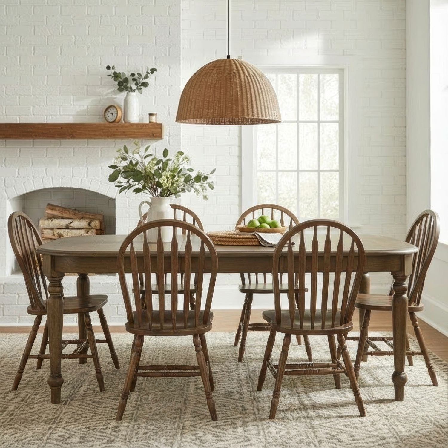 7 Piece Leg Table Set