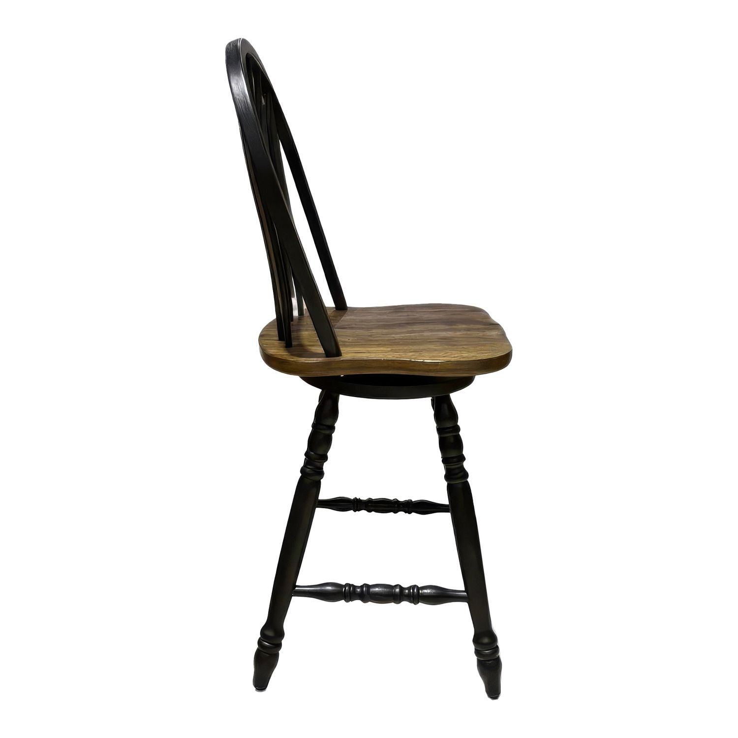 Windsor Swivel Counter Chair - Black