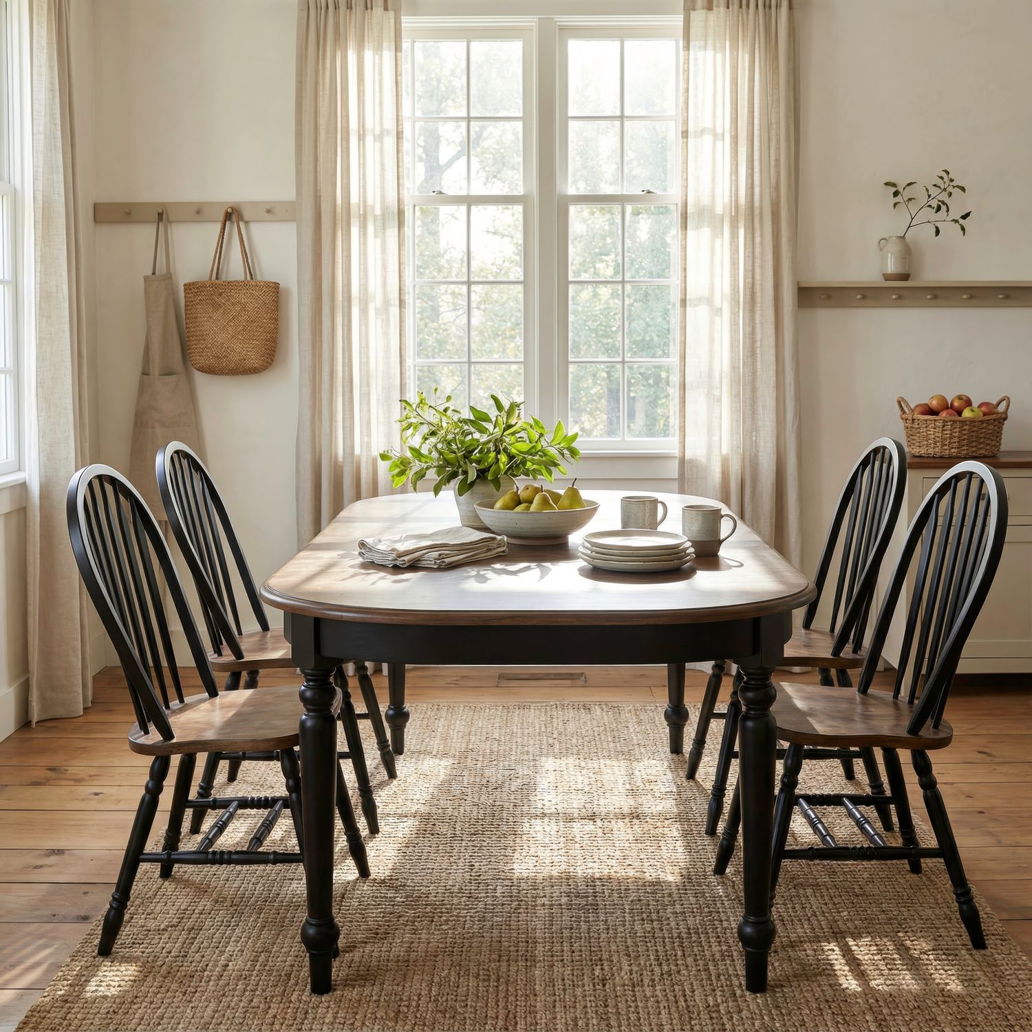 5 Piece Leg Table Set