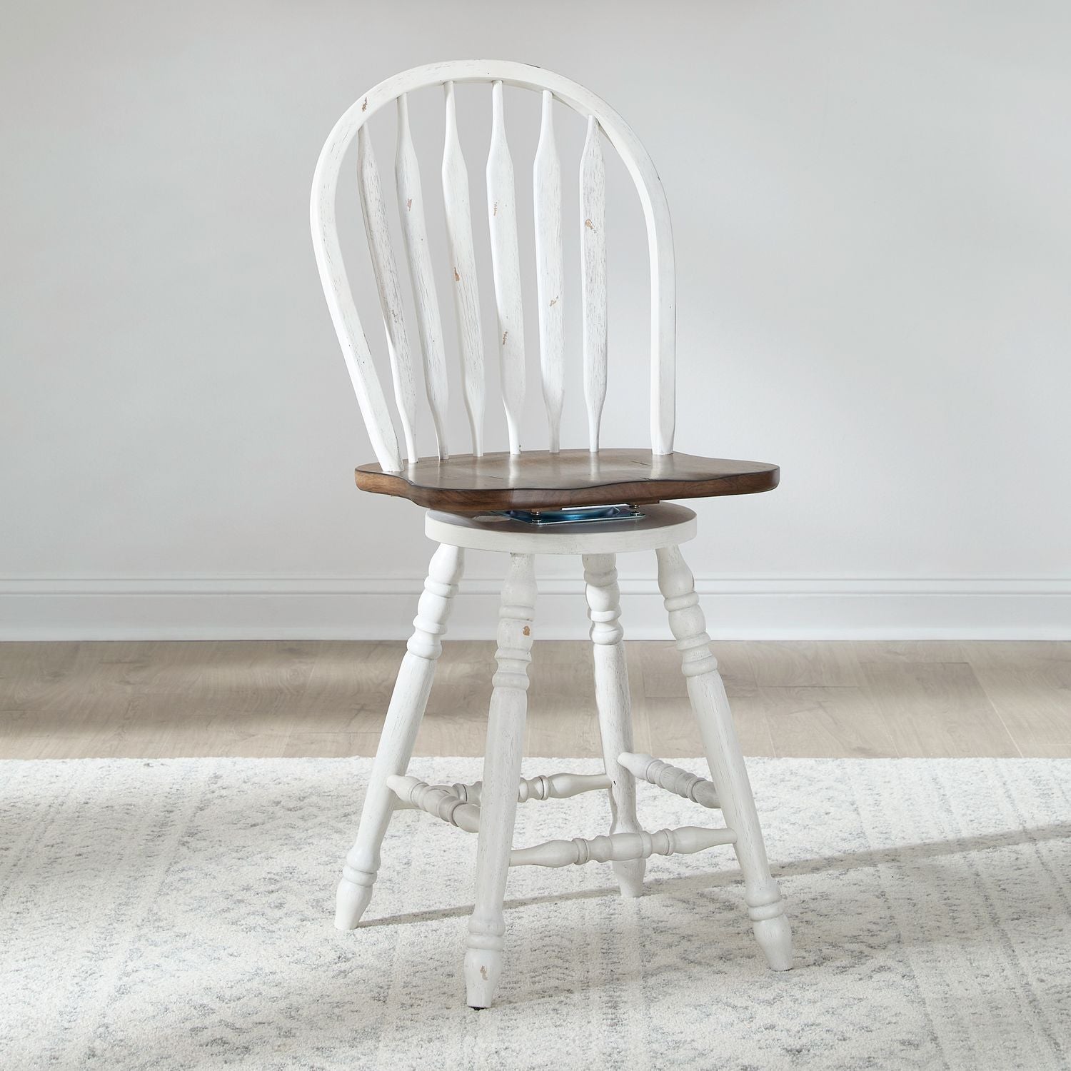 Windsor Swivel Counter Chair - White