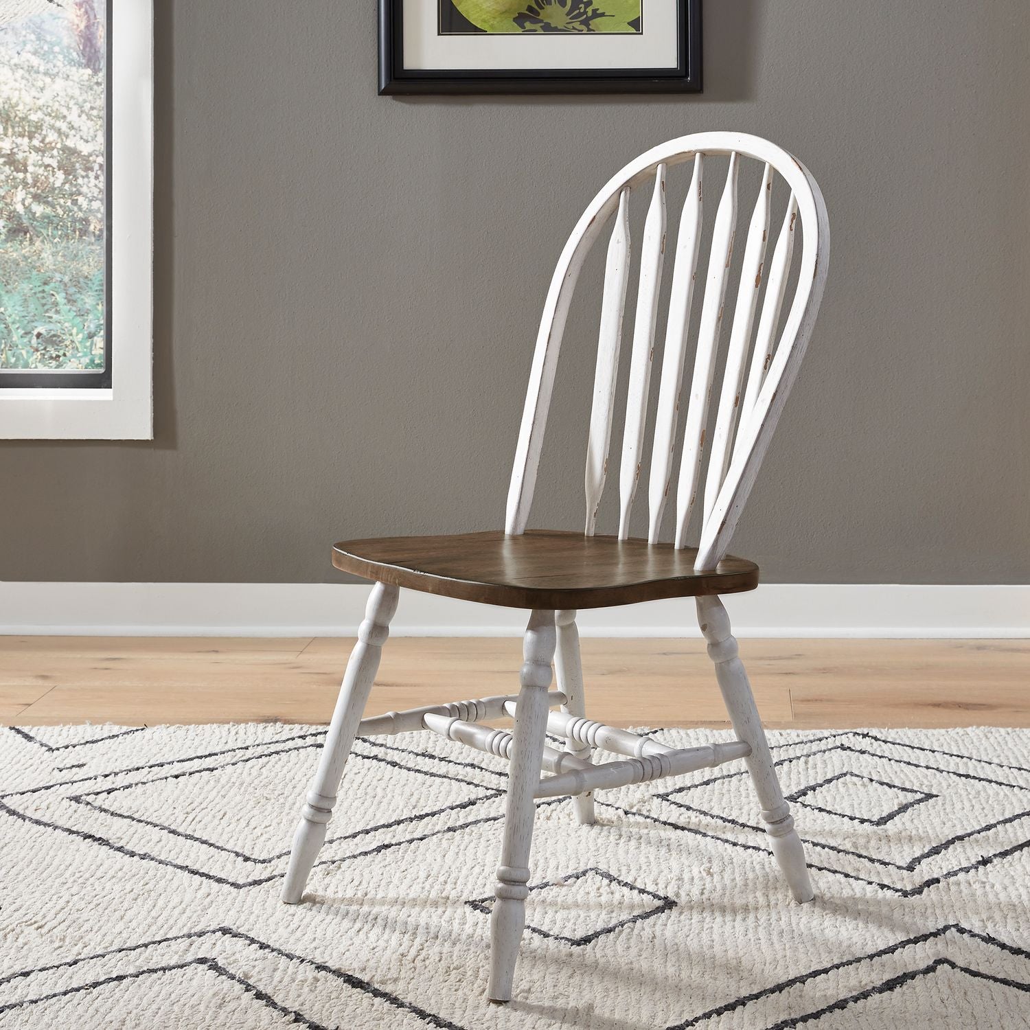 5 Piece Pedestal Table Set- White
