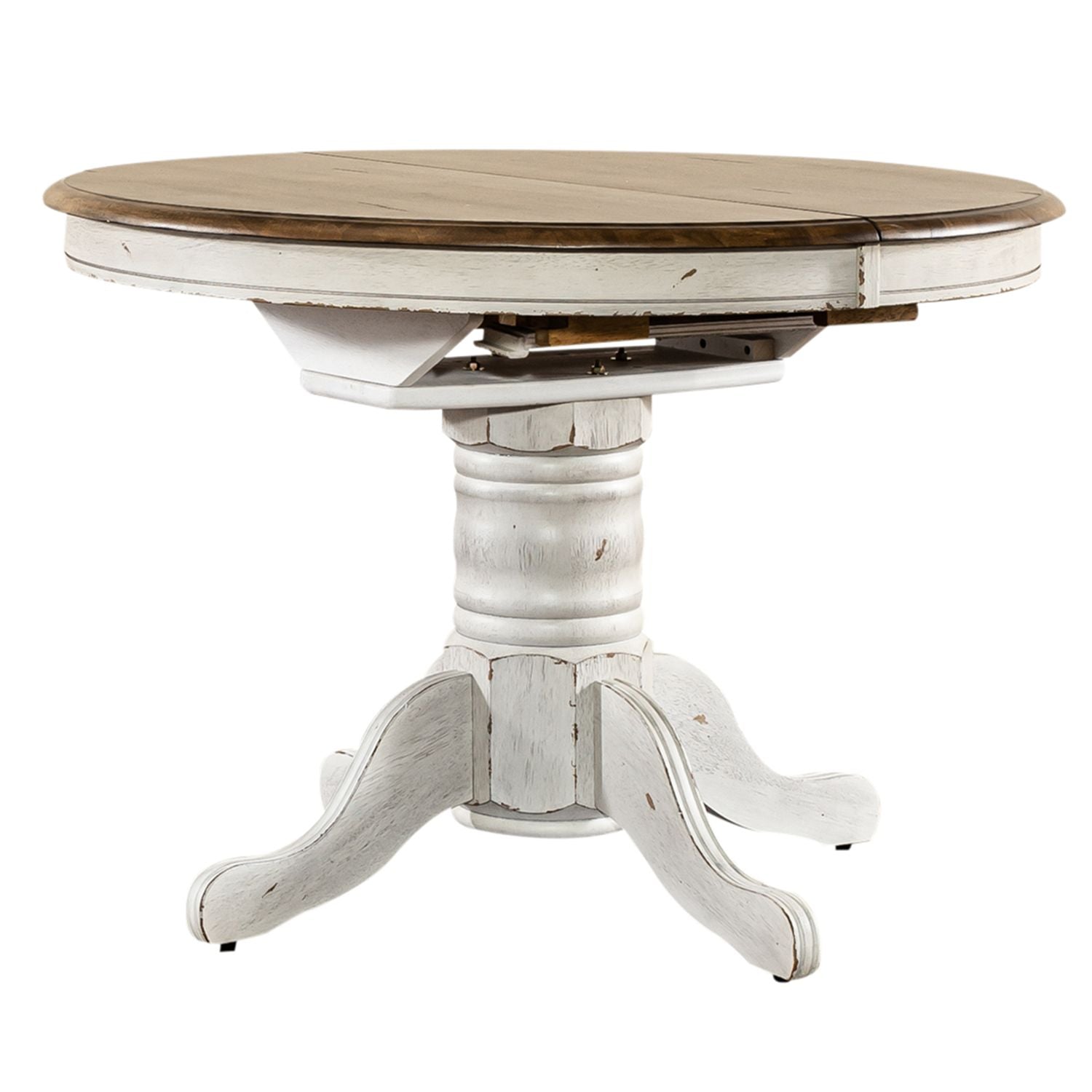 Pedestal Table Set- White