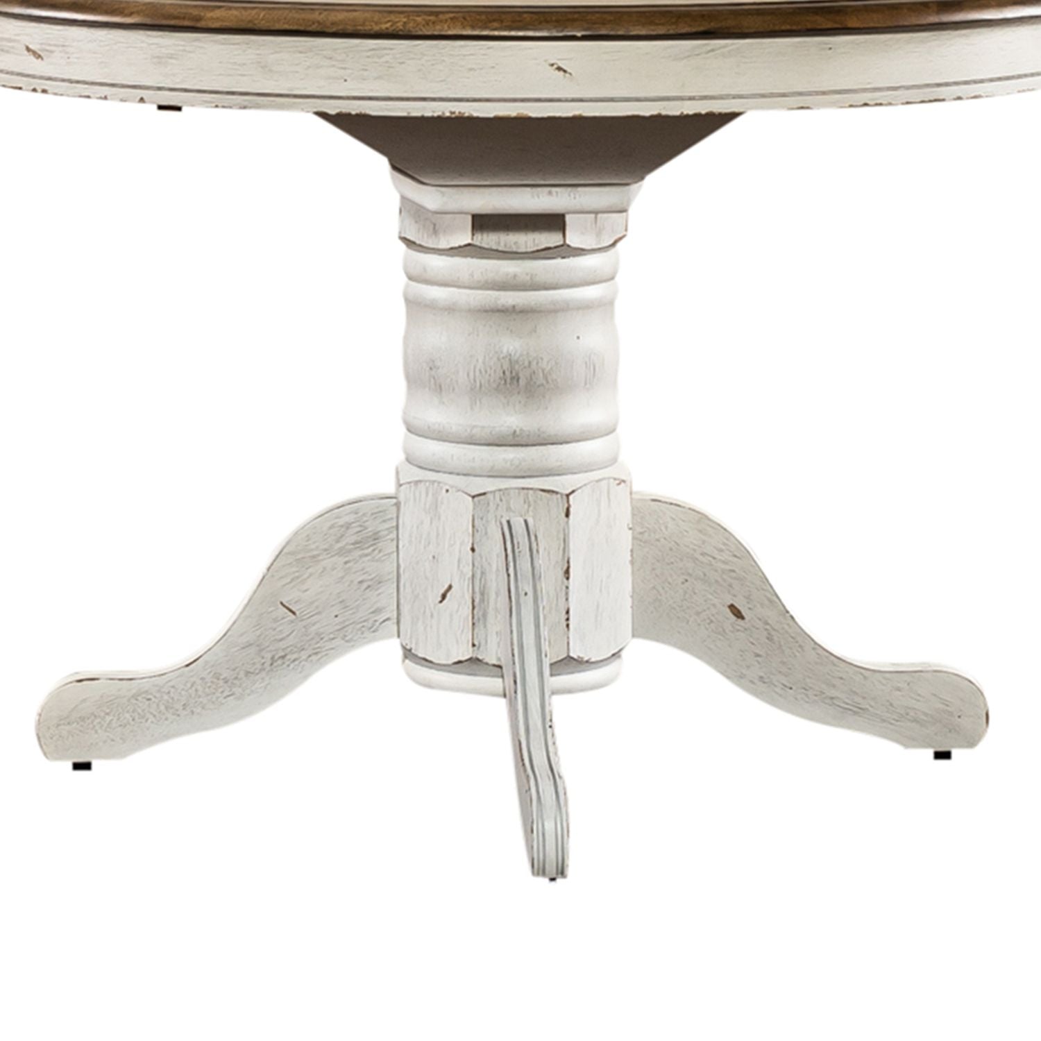 Oval Pedestal Table Base- White