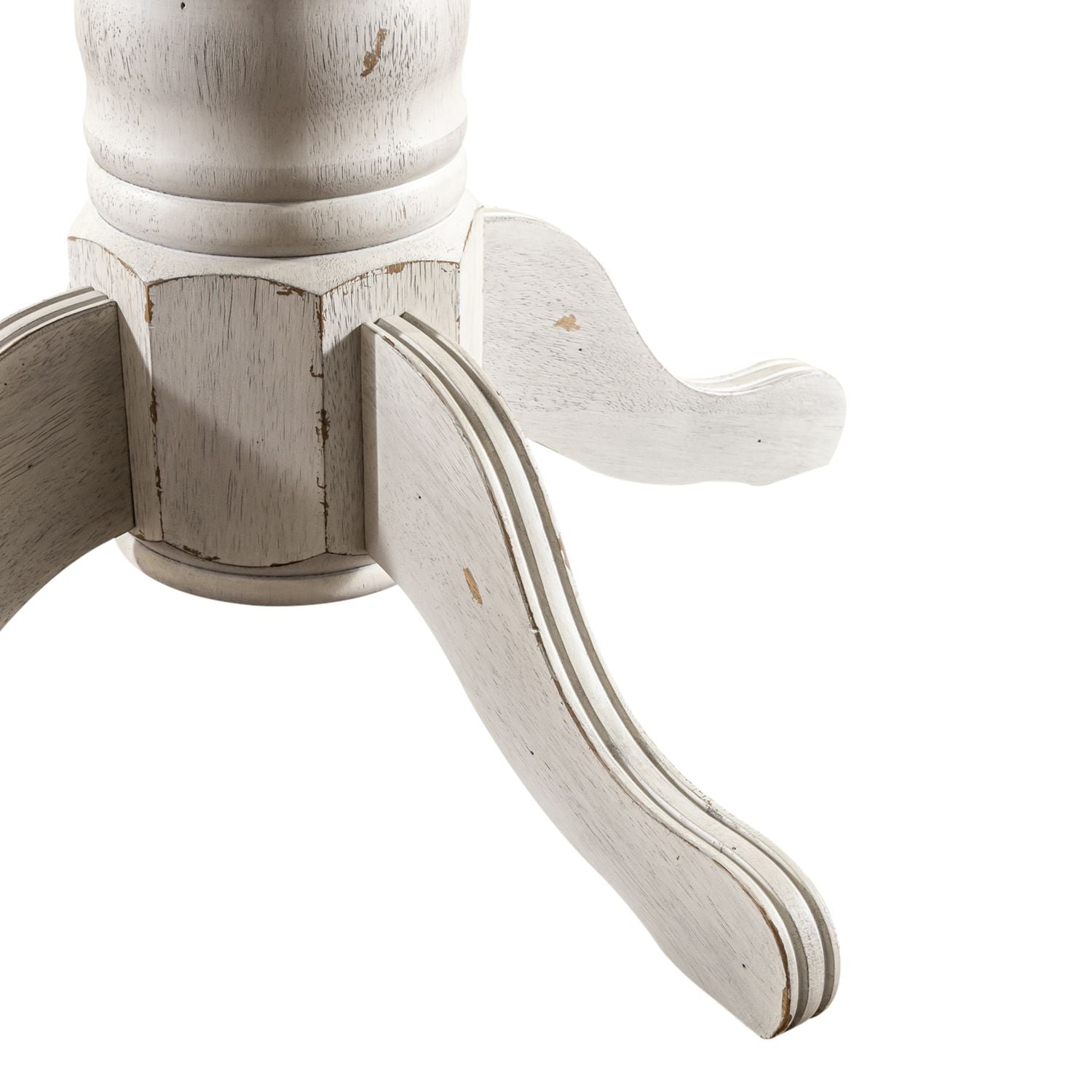 Oval Pedestal Table Base- White