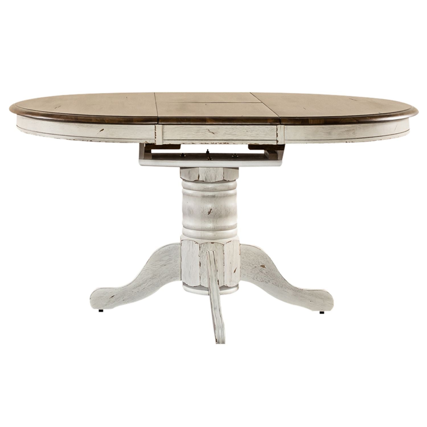 Oval Pedestal Table Top- White