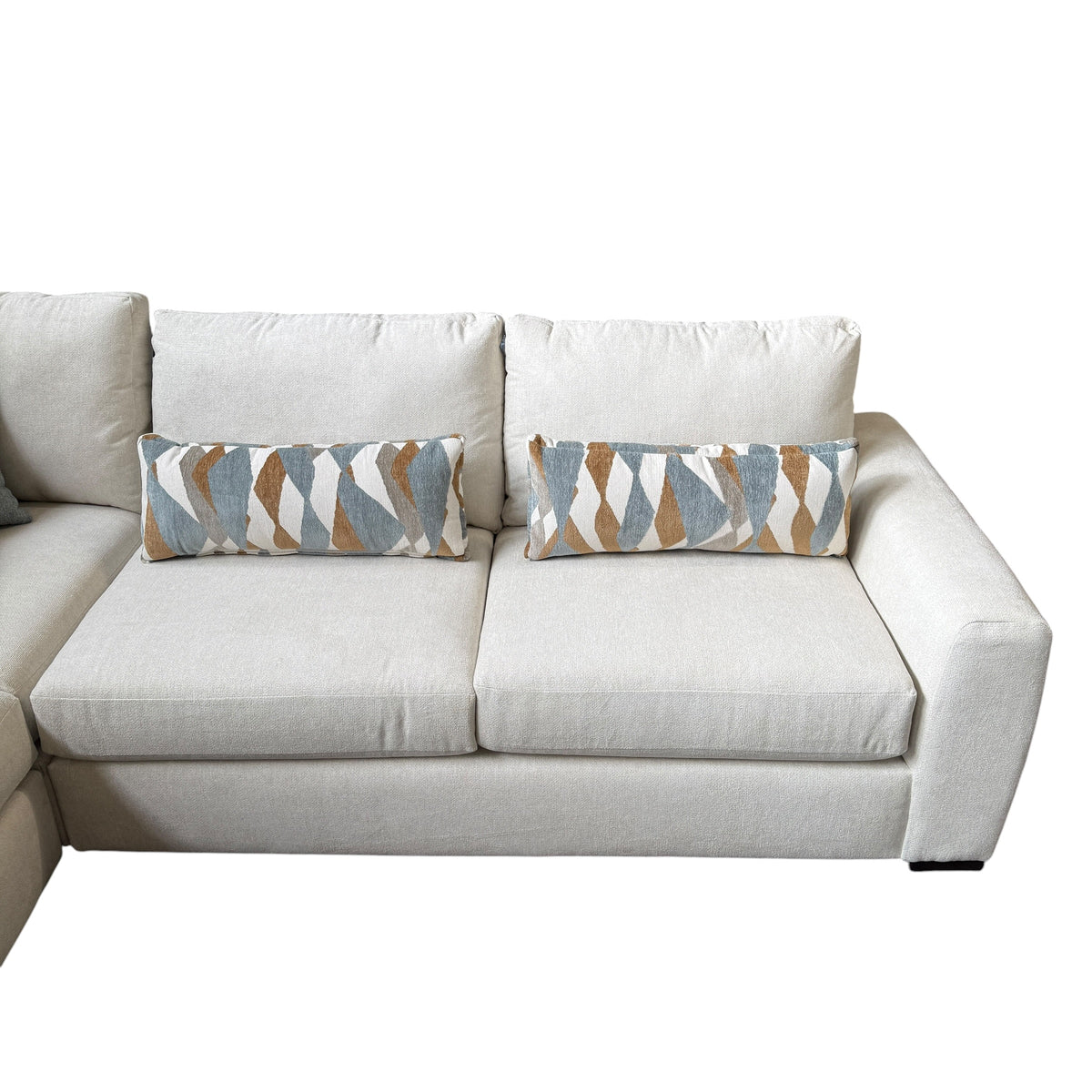 Savelle Corner Sectional Sofa in Cream