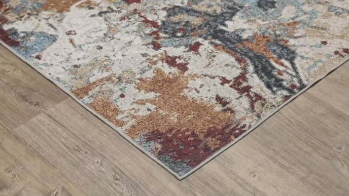 Oriental Weavers Sumter SUM13 Blue/Rust Area Rug
