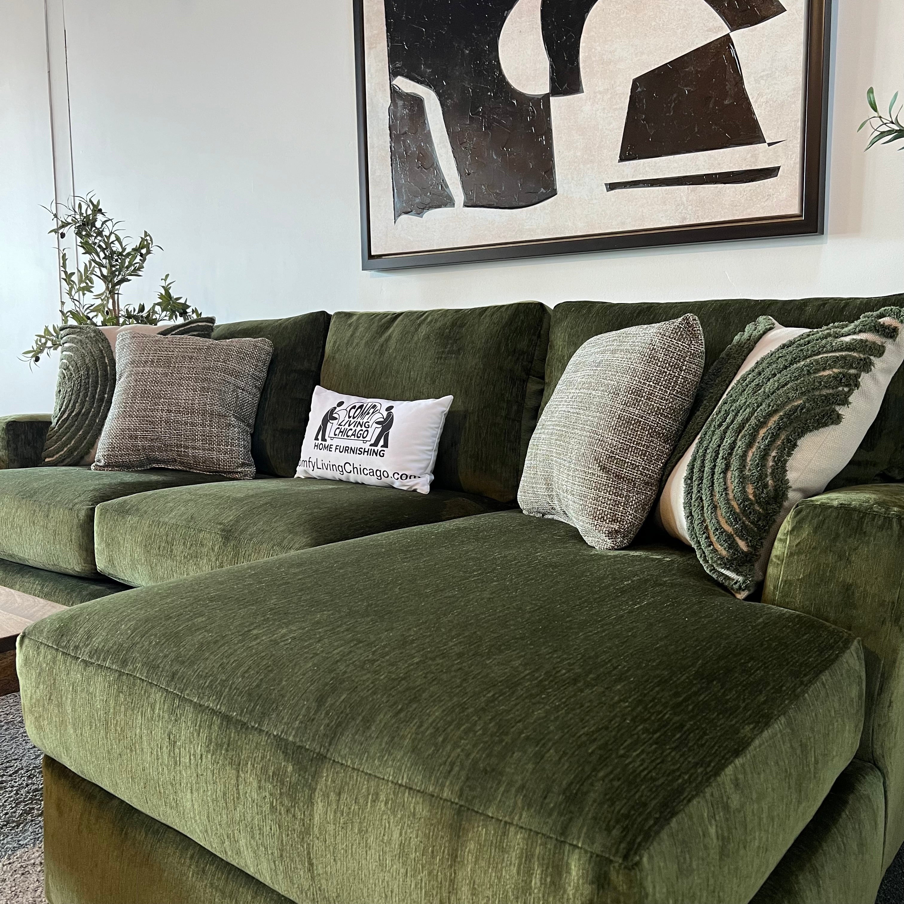 Loft Sectional Sofa with USB Chargers