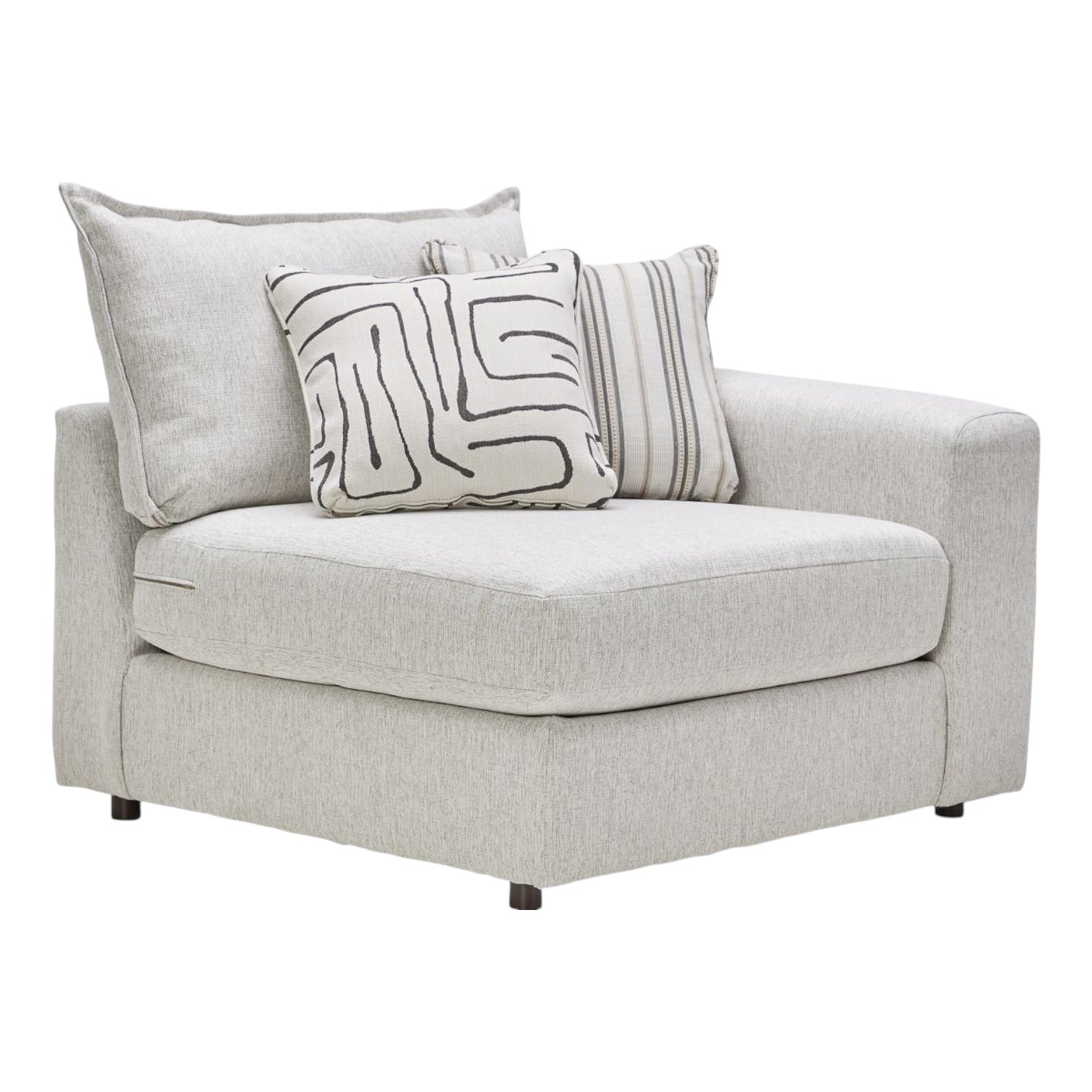 Summit Modular 4 Piece Sectional with Left Arm Facing Bumper Chaise