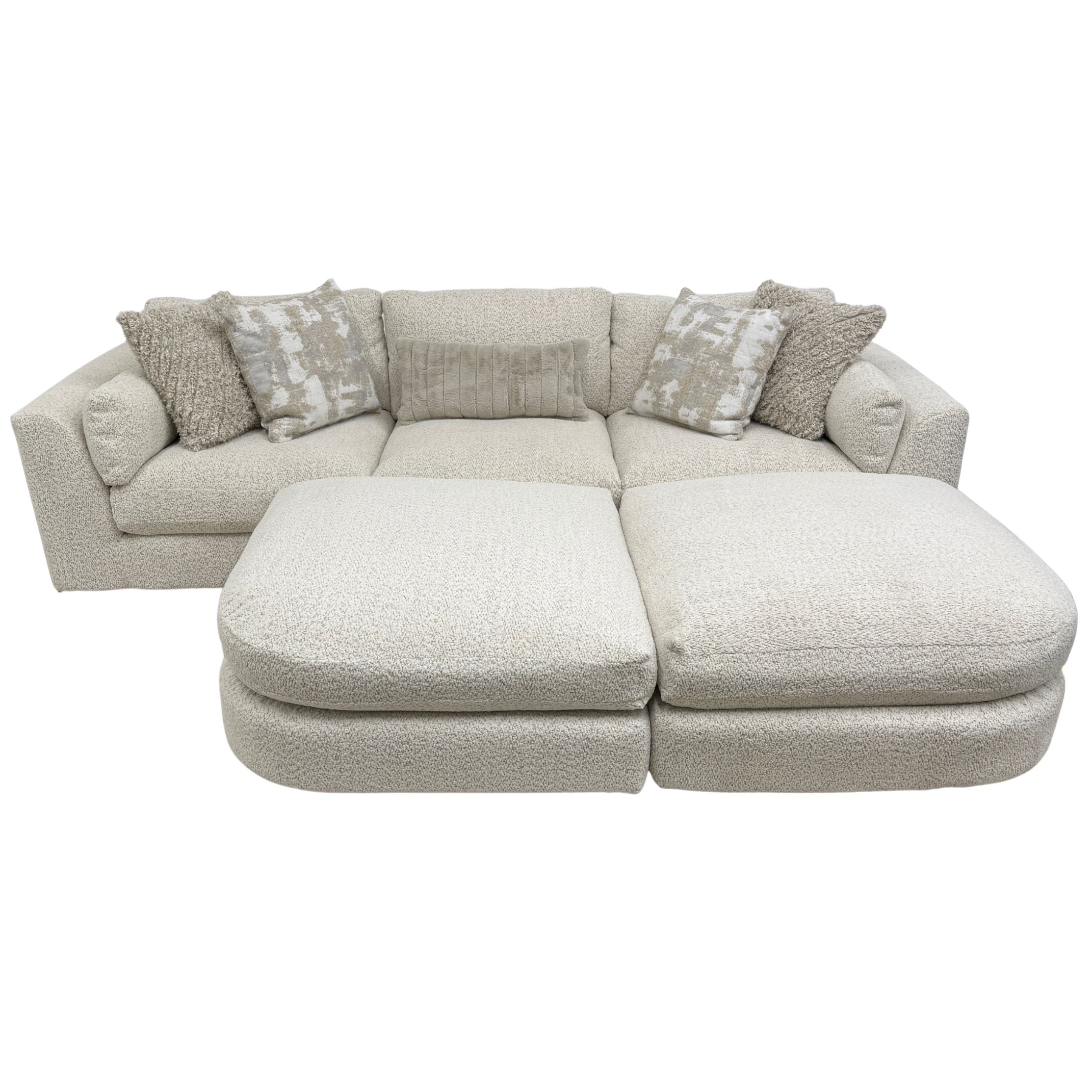 Juniper 3-Piece Sofa with 2 Ottomans