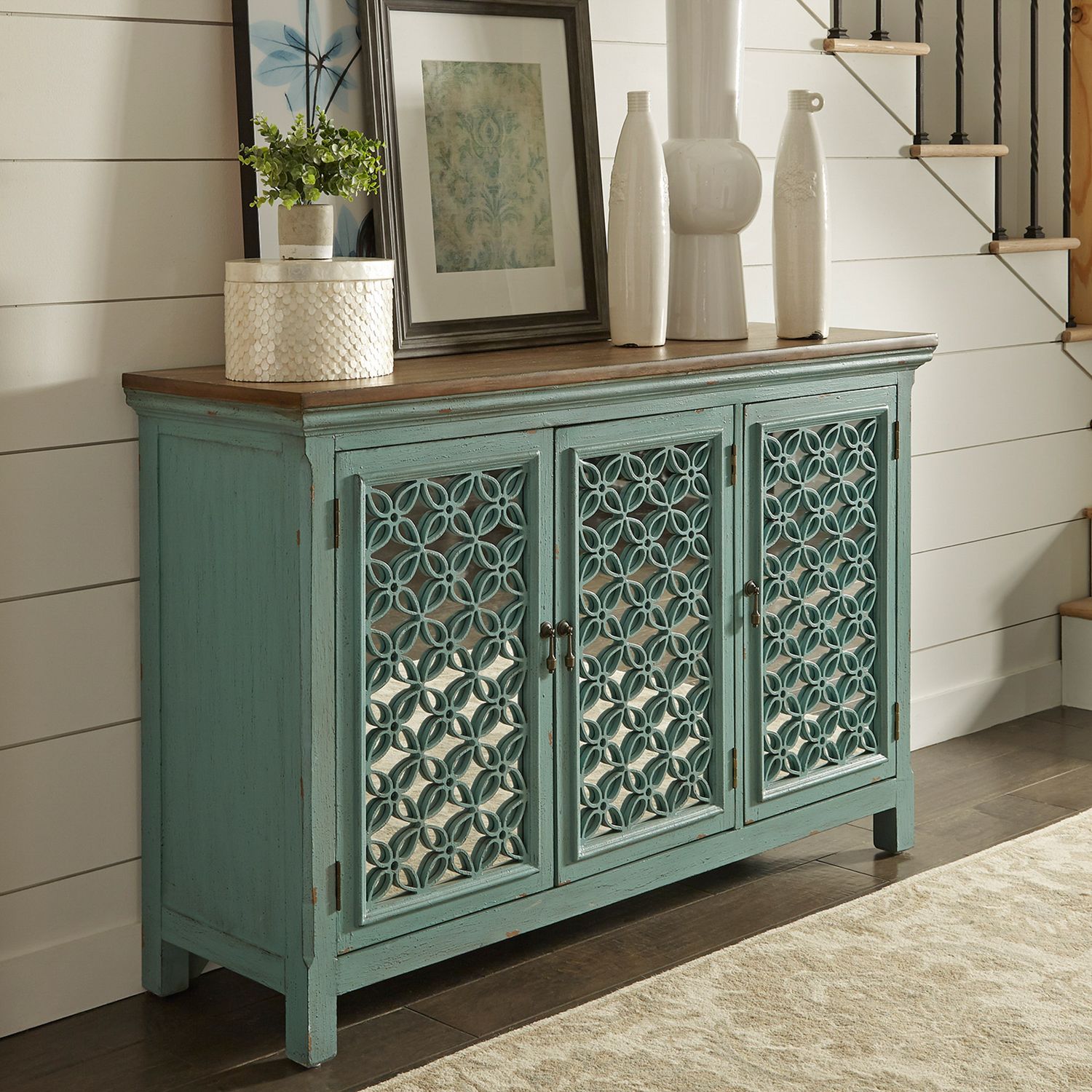 3 Door Accent Cabinet