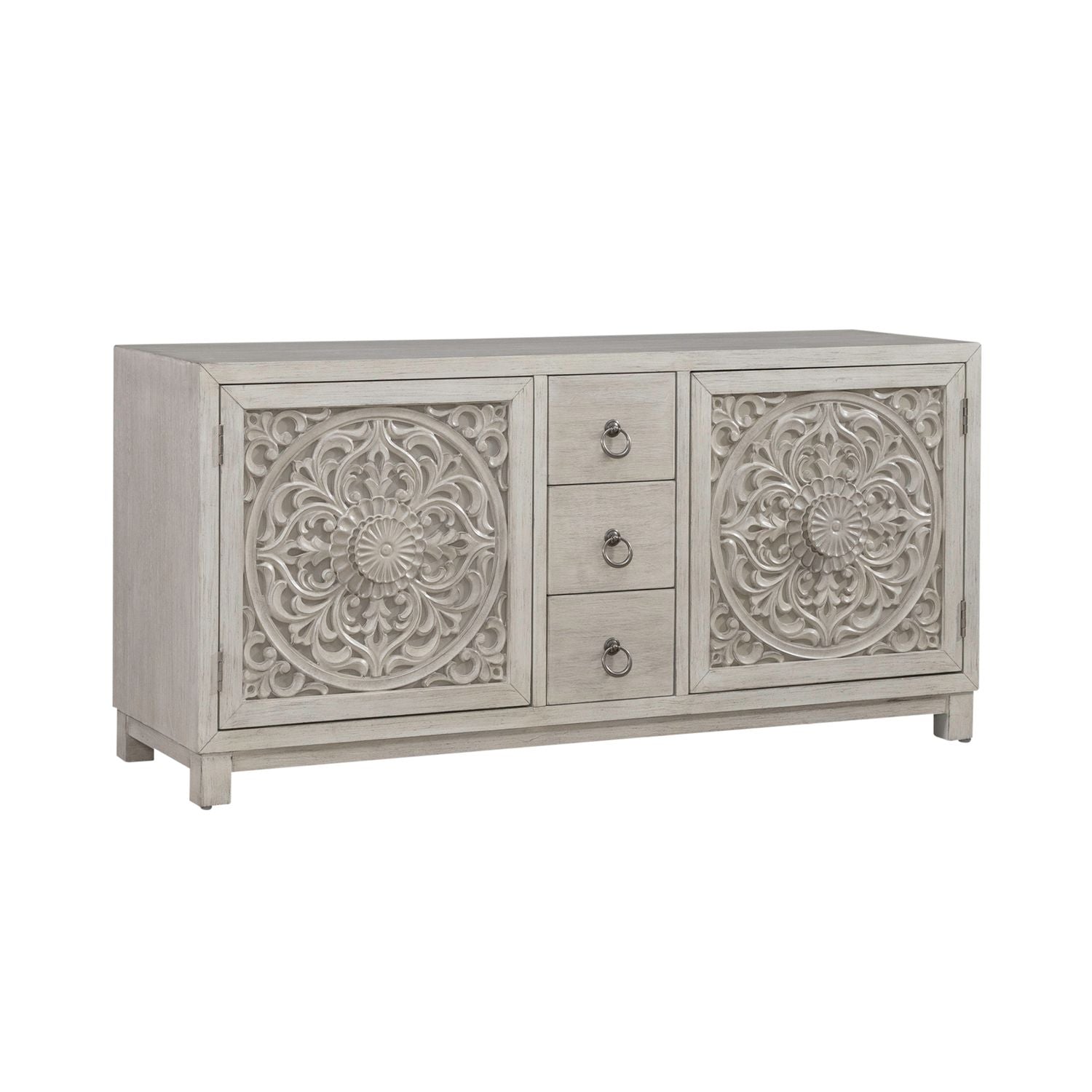 2 Door 3 Drawer Accent Cabinet