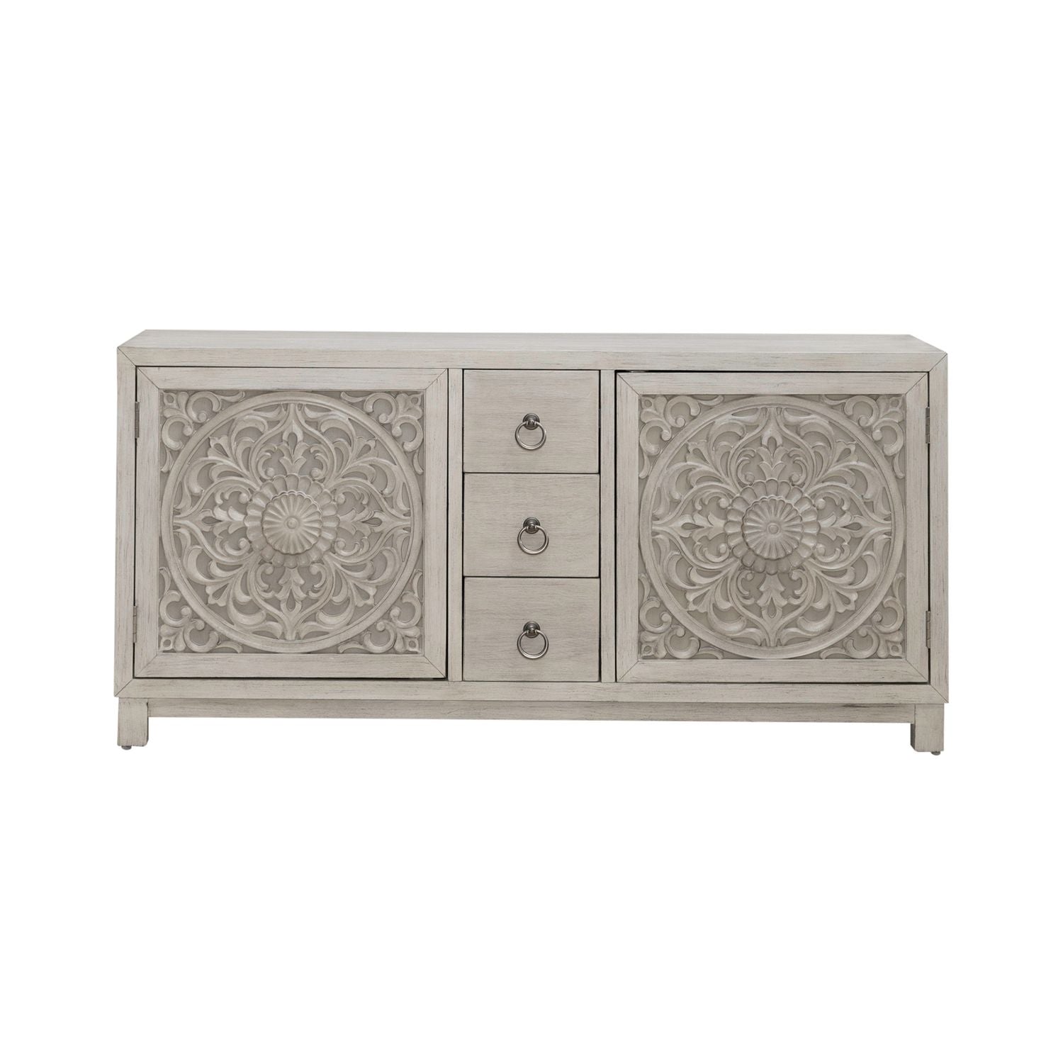 2 Door 3 Drawer Accent Cabinet