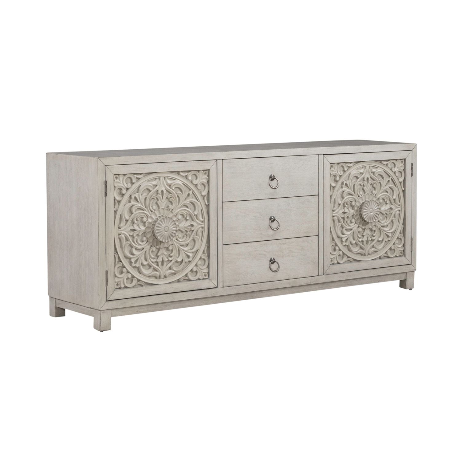 2 Door 3 Drawer Accent Cabinet