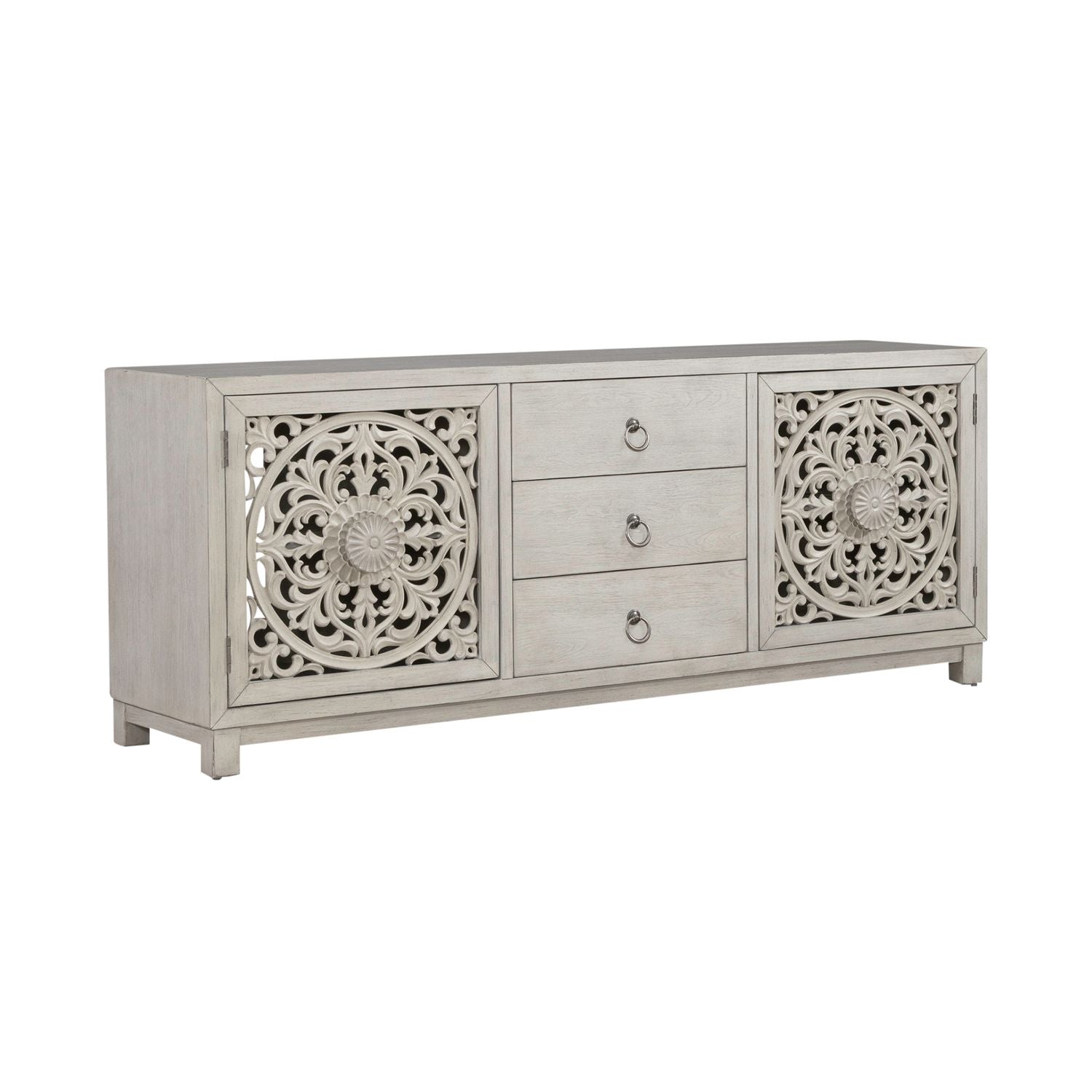 2 Door 3 Drawer Accent Cabinet